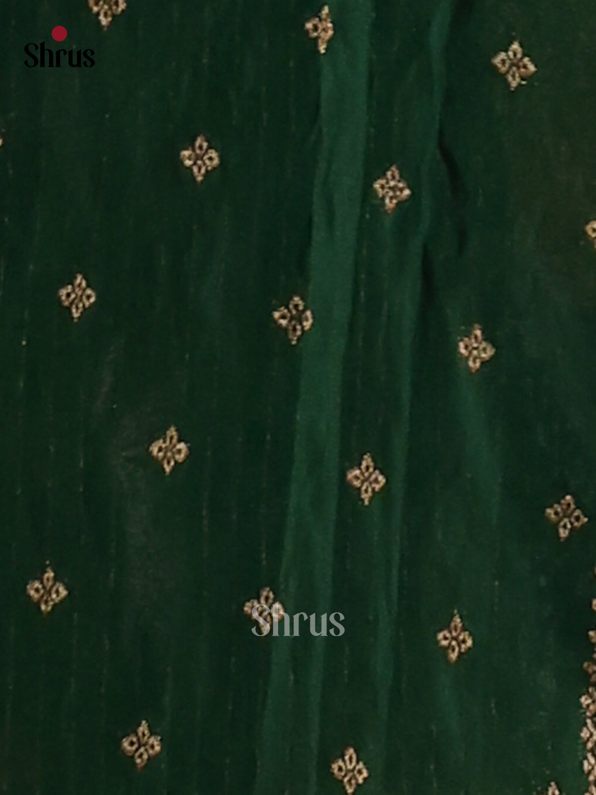 Green(Single Tone) - Semi Georgette Saree - Shop on Shrus.com