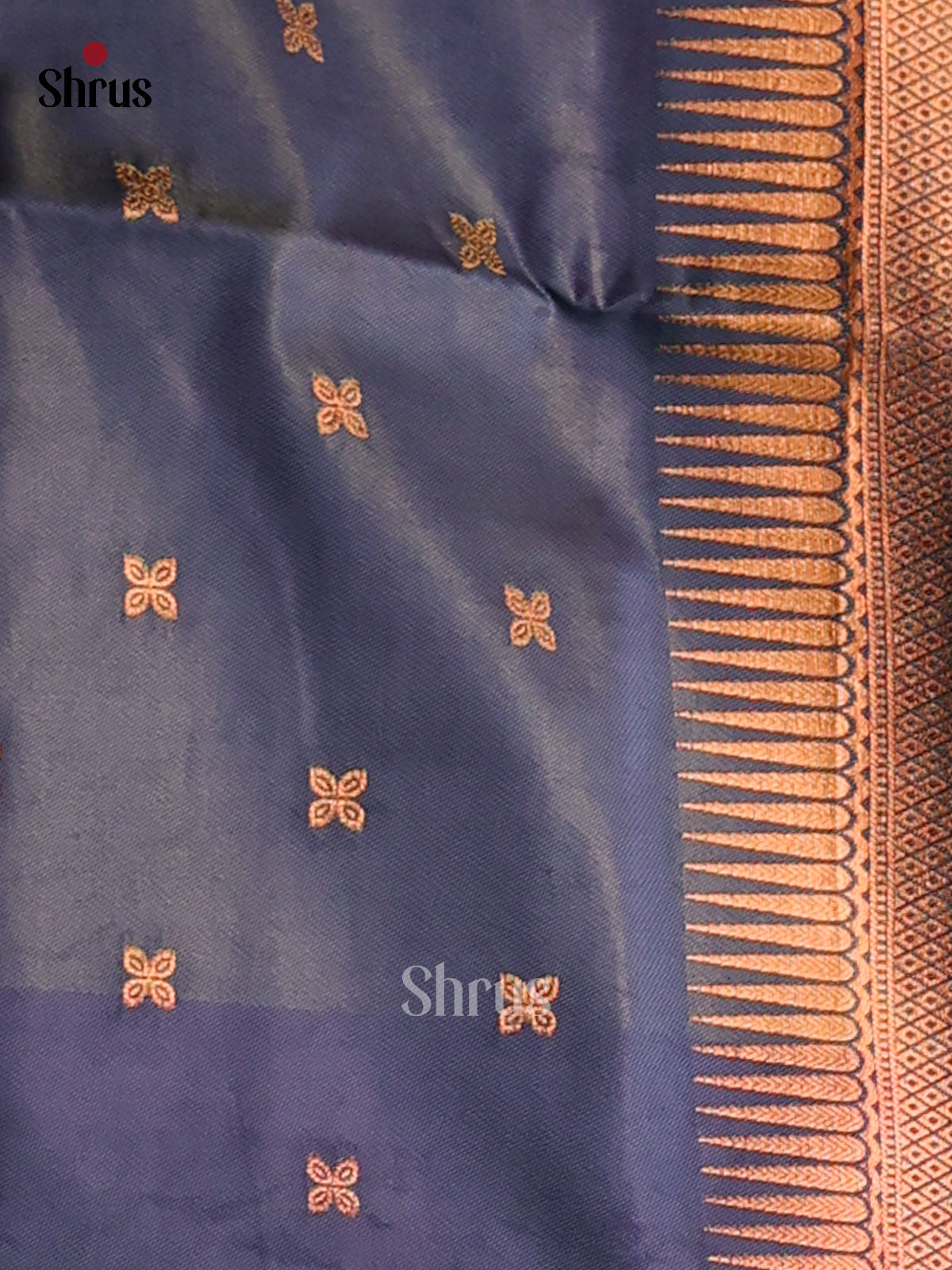 Green & Blue - Semi Softsilk Saree - Shop on Shrus.com