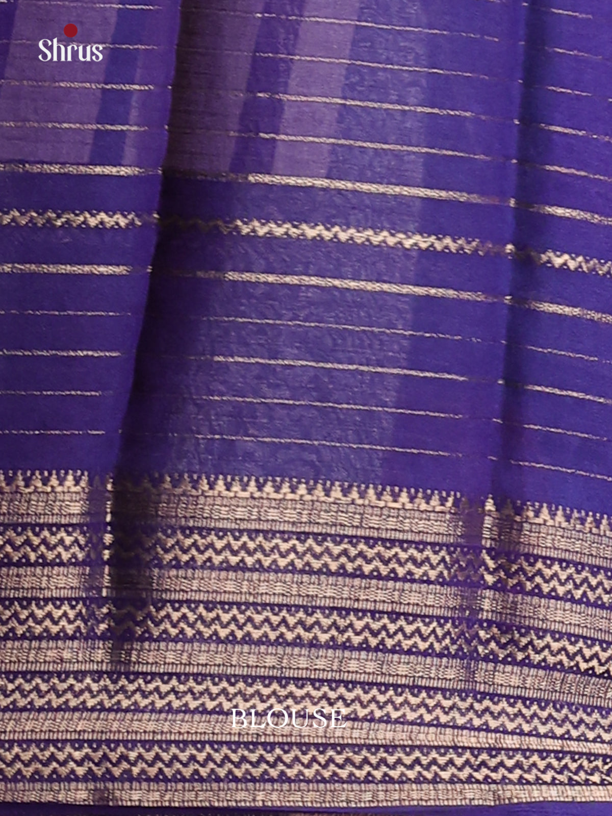 Cream & Violet - Semi Mysoresilk Saree - Shop on Shrus.com