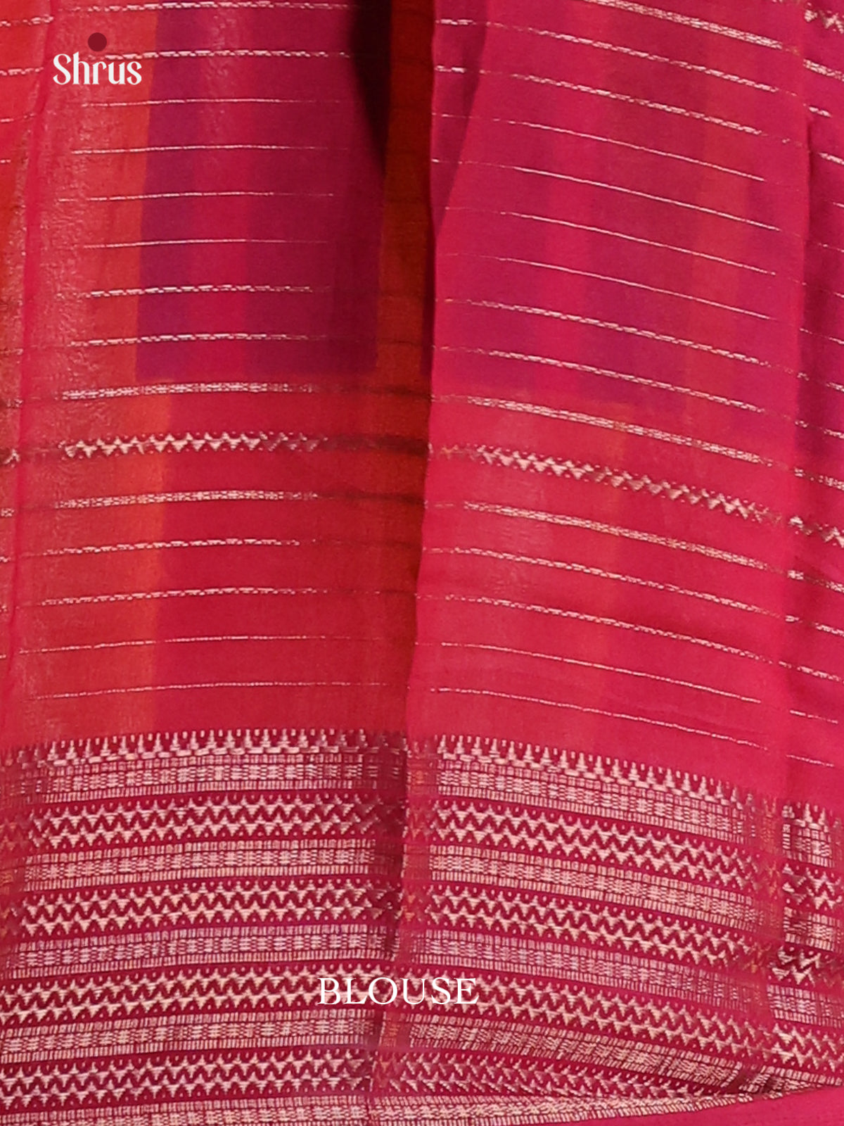 Blue with Maroon - Semi Mysoresilk Saree - Shop on Shrus.com