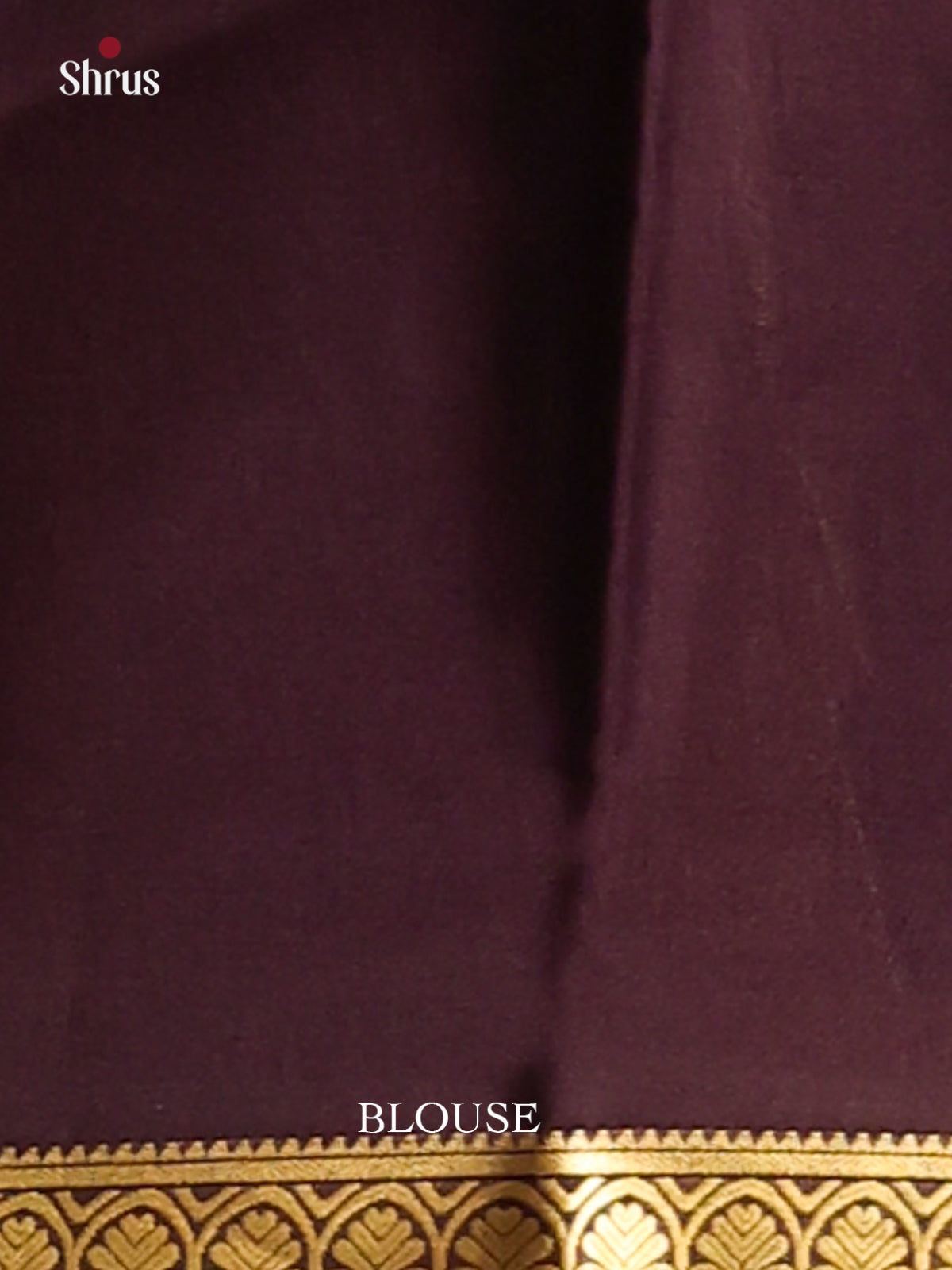 Cream & Purple - Mysore Silk  Saree - Shop on Shrus.com