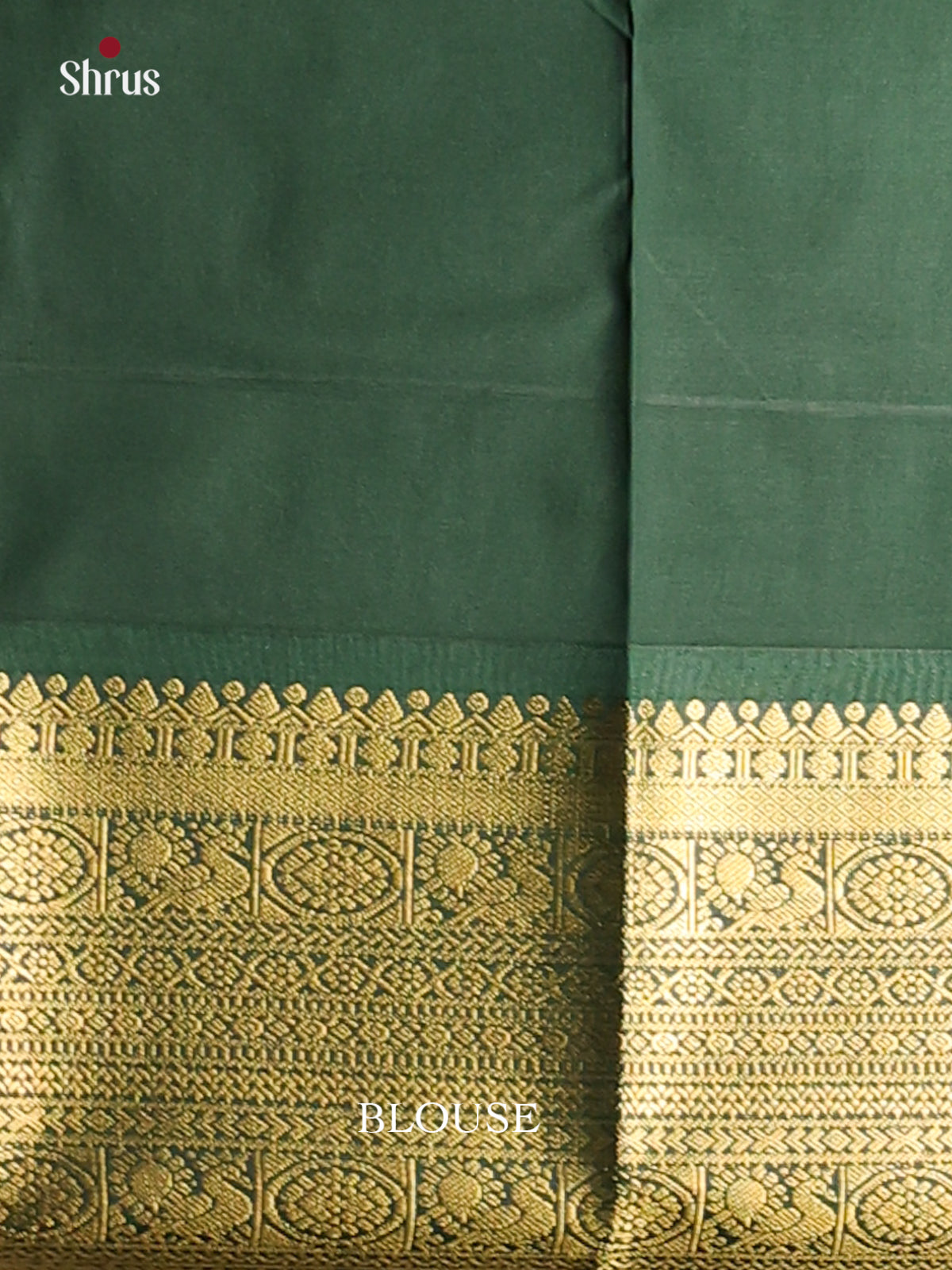 Red & Green - Korvai Semi Kanchipuram Saree - Shop on Shrus.com