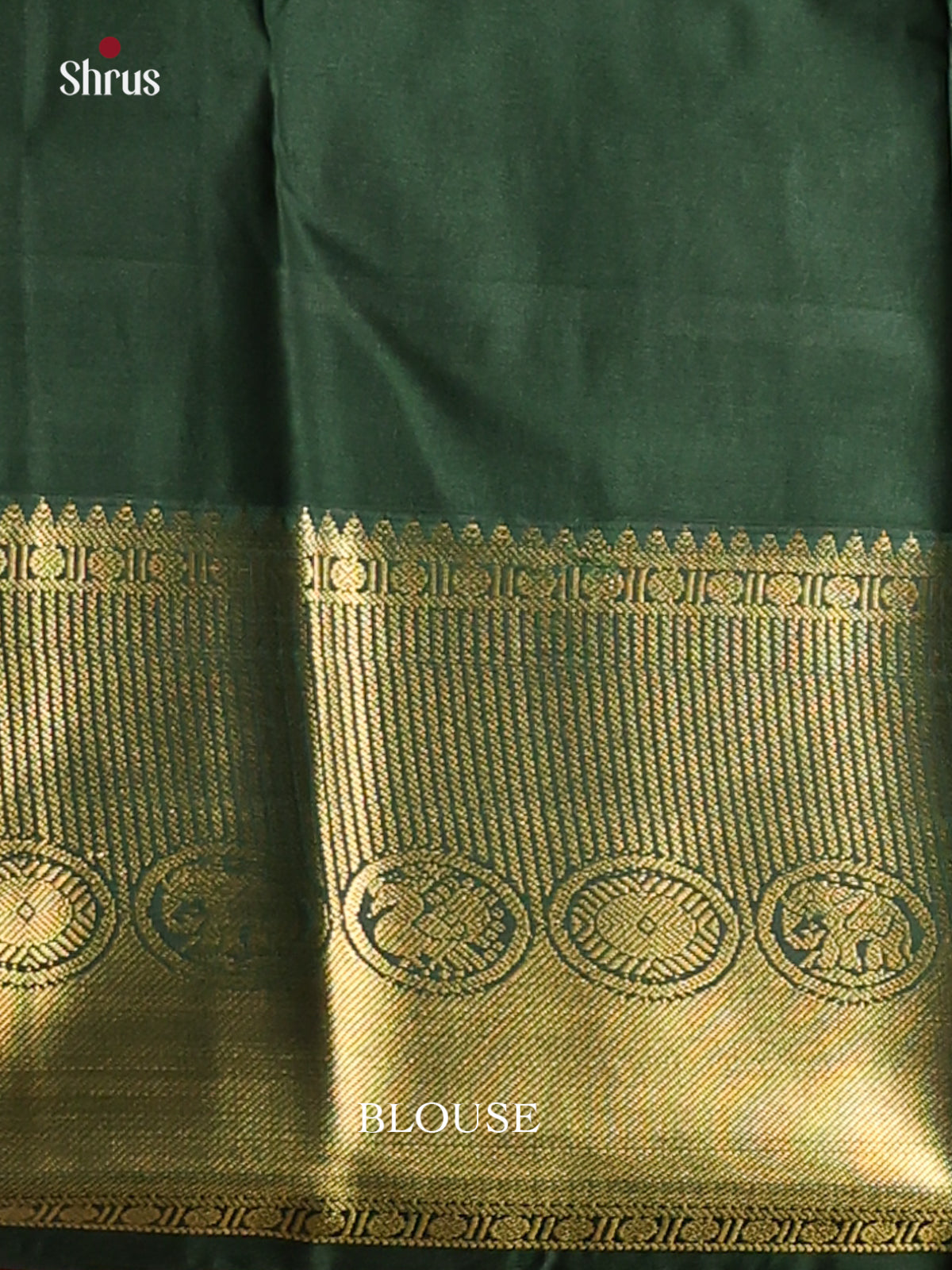 Pink & Green - Korvai Semi Kanchipuram Saree - Shop on Shrus.com