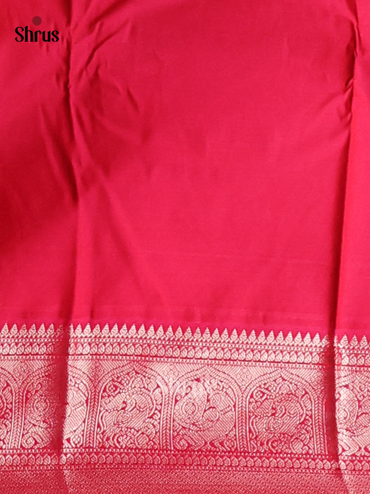 Parrot Green & Pink - Korvai Semi Kanchipuram Saree - Shop on Shrus.com