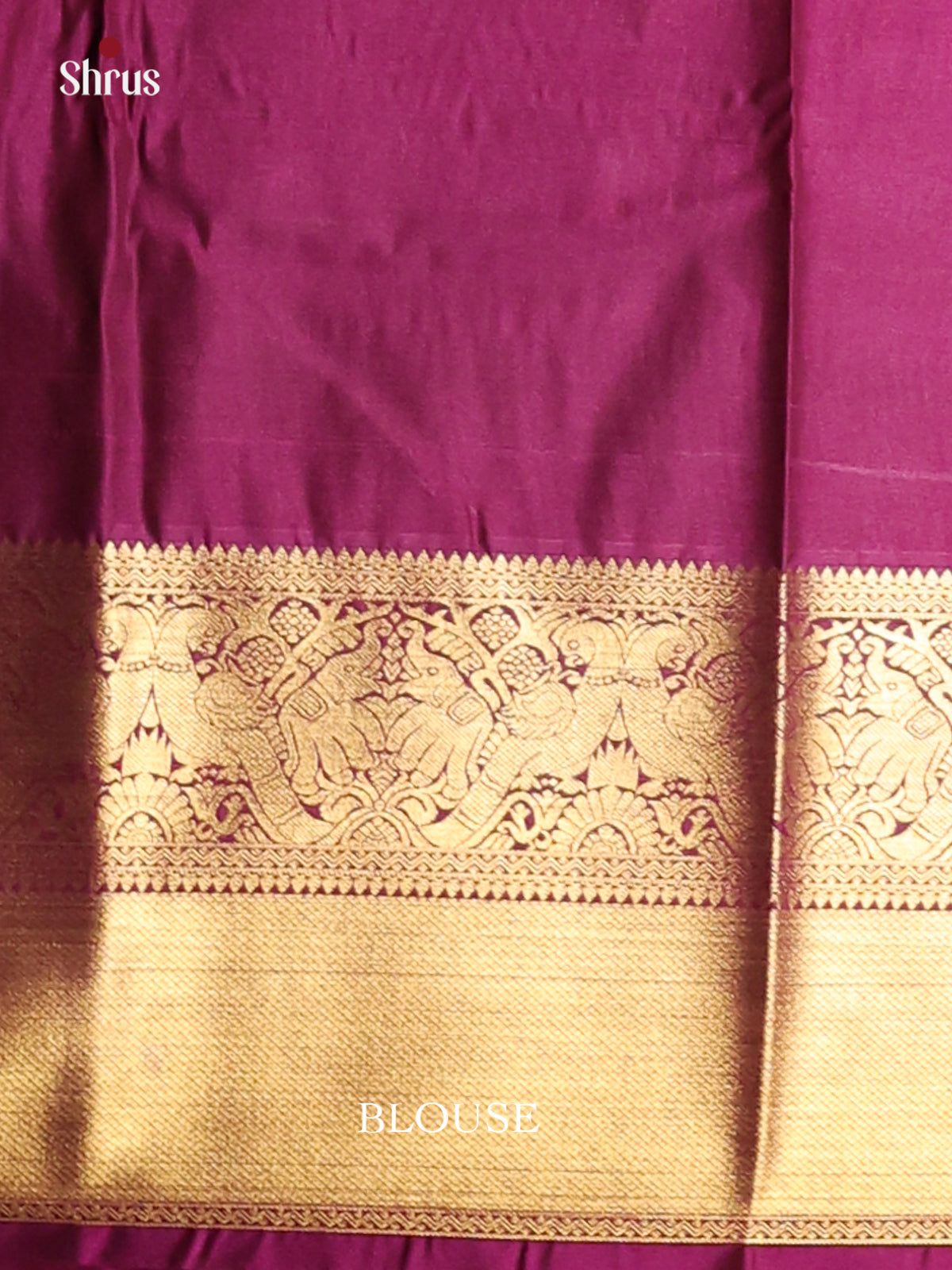 Yellow & Purple - Korvai Semi Kanchipuram Saree - Shop on Shrus.com