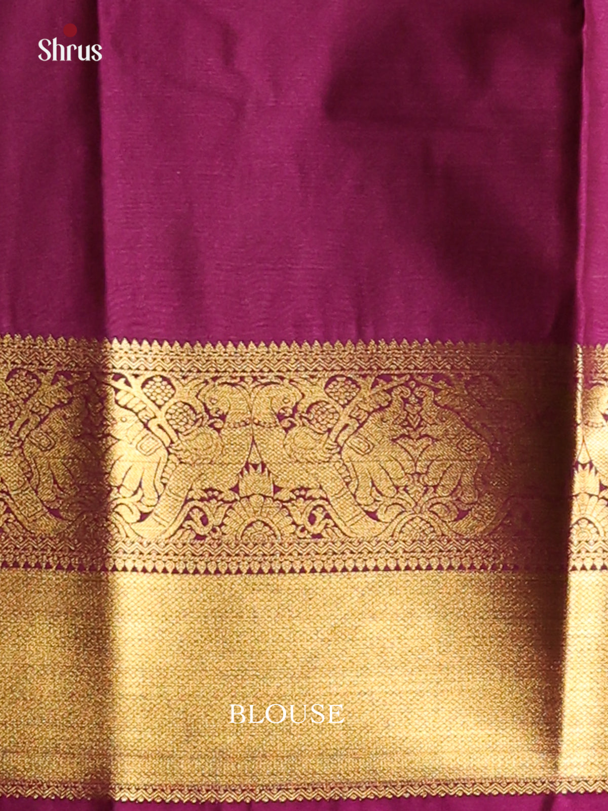 Pink & Purple - Korvai Semi Kanchipuram Saree - Shop on Shrus.com