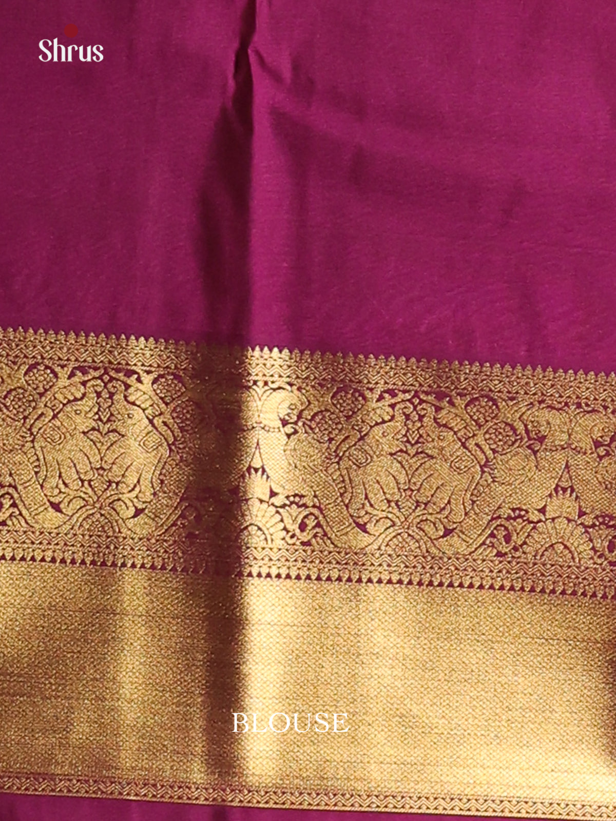 Red & Purple - Korvai Semi Kanchipuram Saree - Shop on Shrus.com
