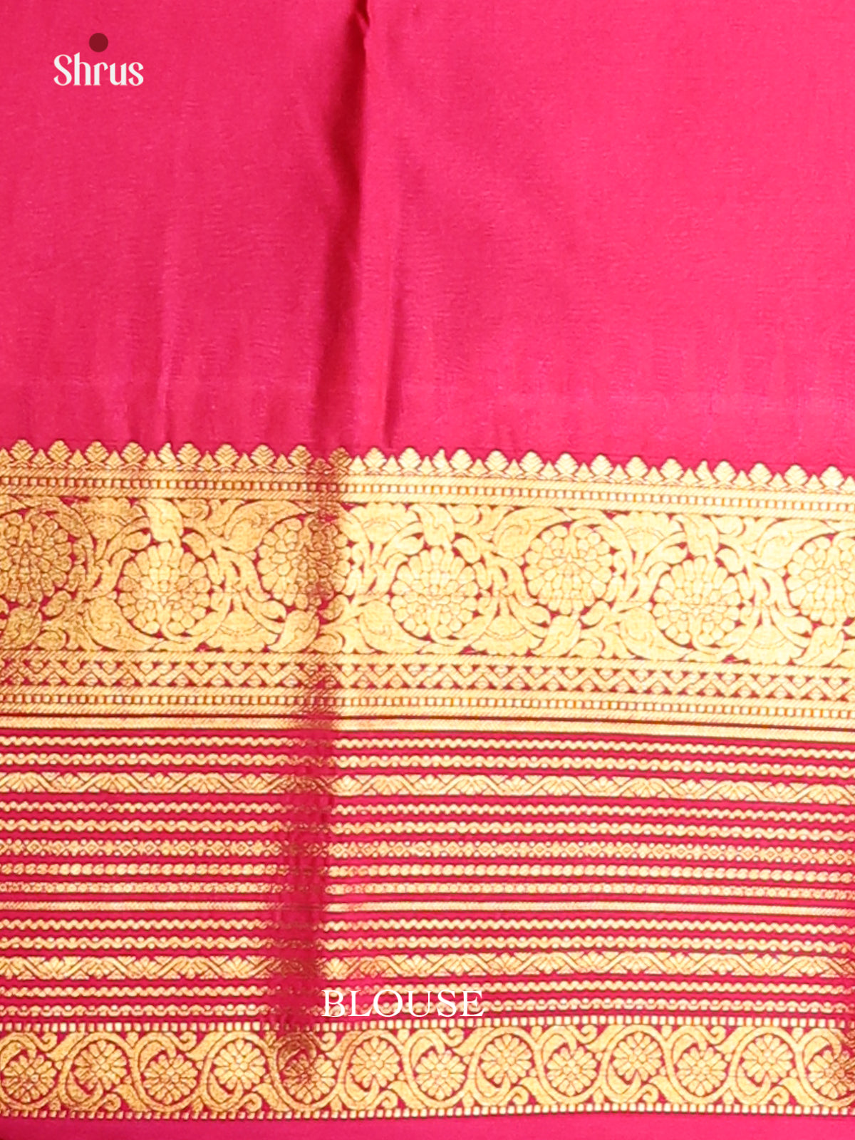 Light Green & Pink - Korvai Semi Kanchipuram Saree - Shop on Shrus.com