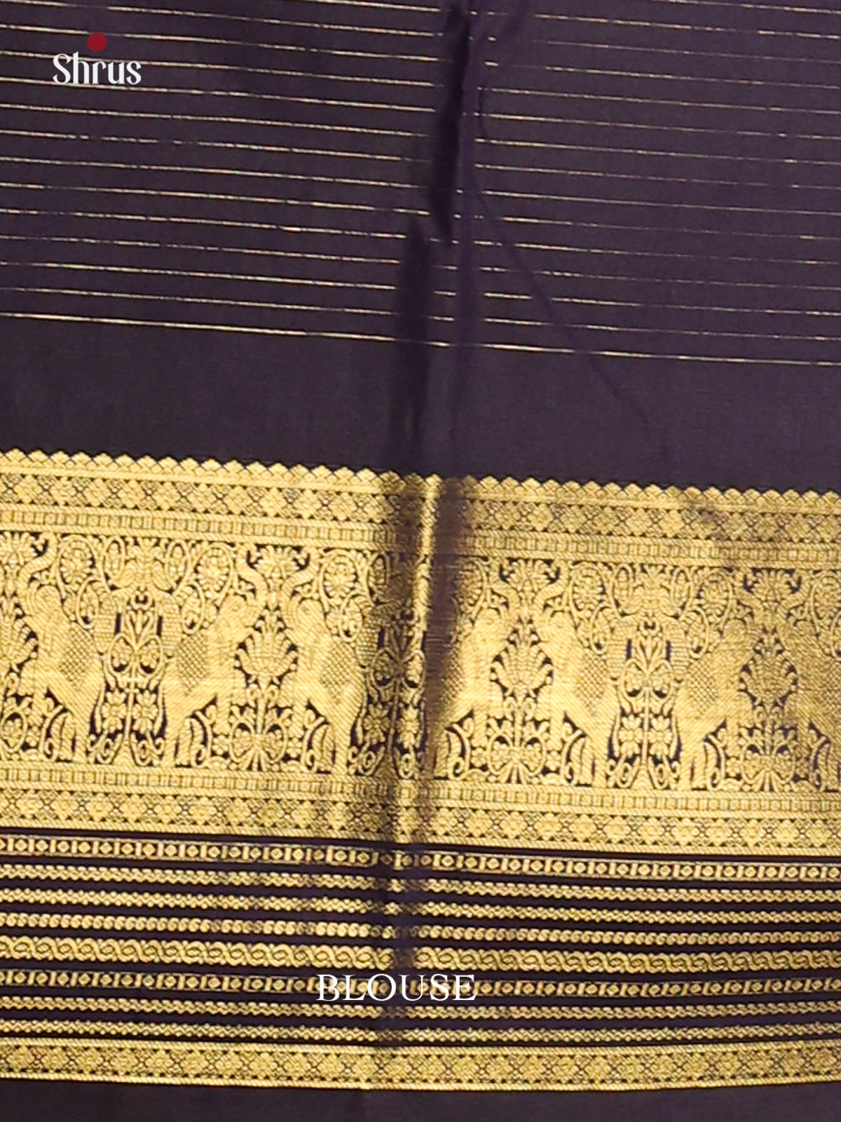 Sky Blue & Blue- Korvai Semi Kanchipuram Saree - Shop on Shrus.com