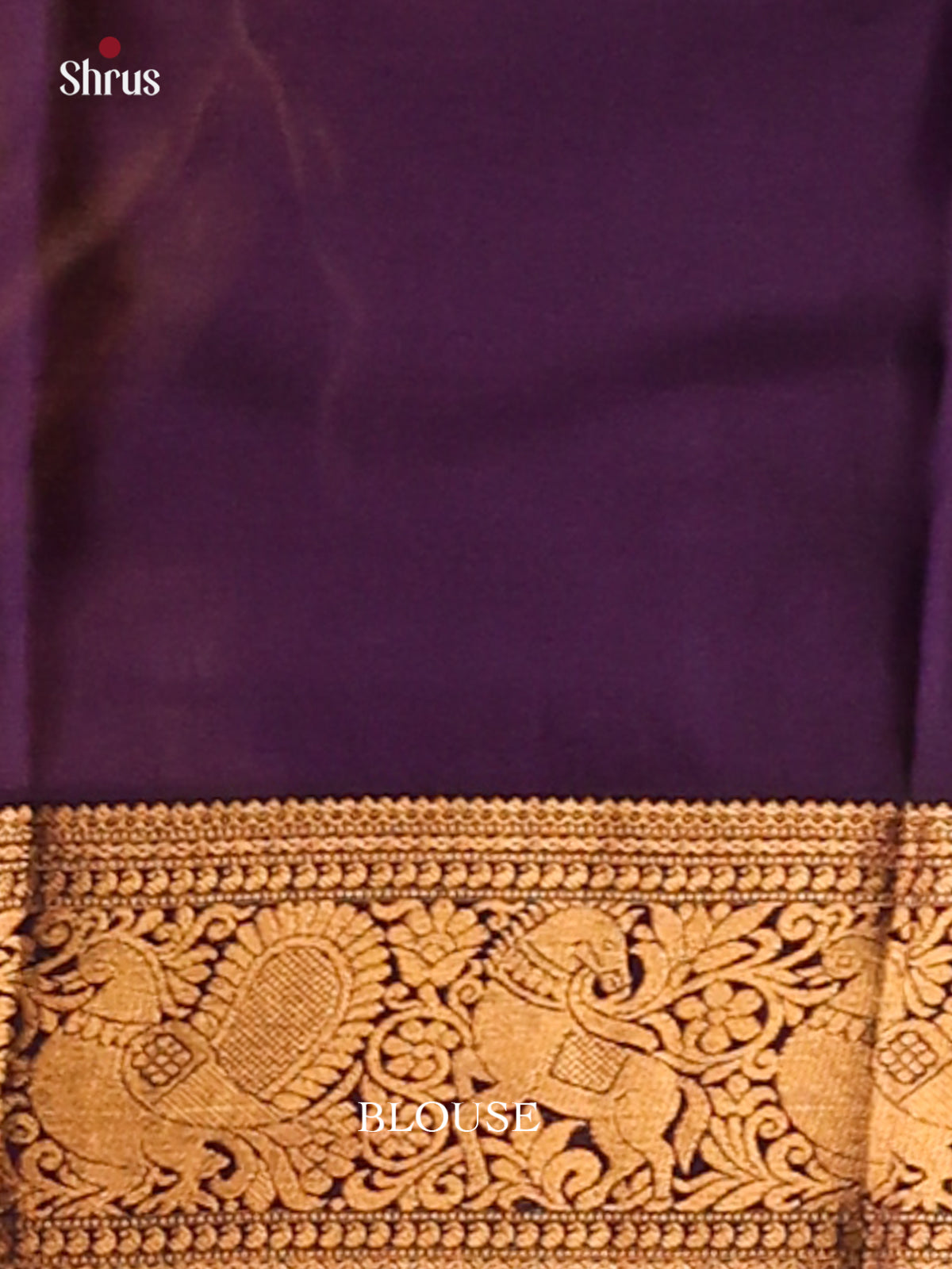 Pastel Blue & Violet - Kanchipuram-halfpure Saree - Shop on Shrus.com