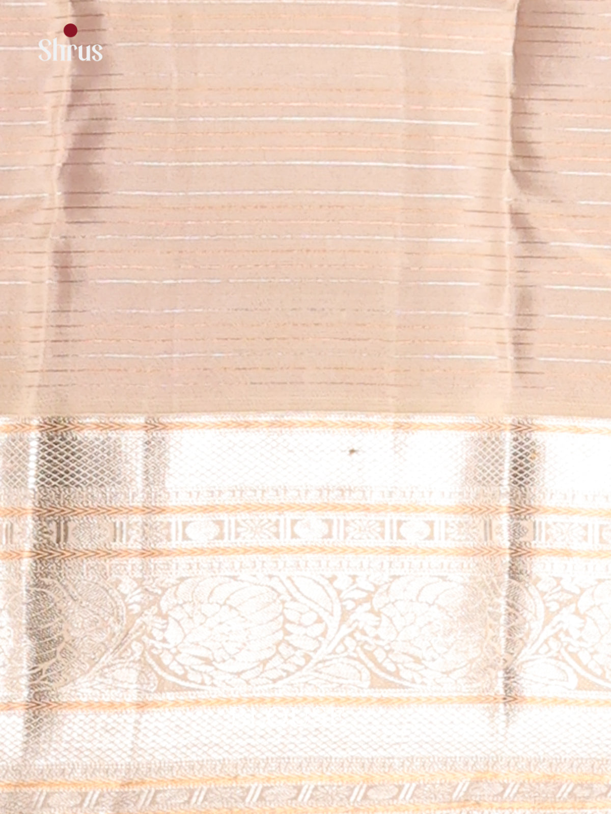 Mustardy Green & Cream- Kanchipuram-halfpure Saree - Shop on Shrus.com