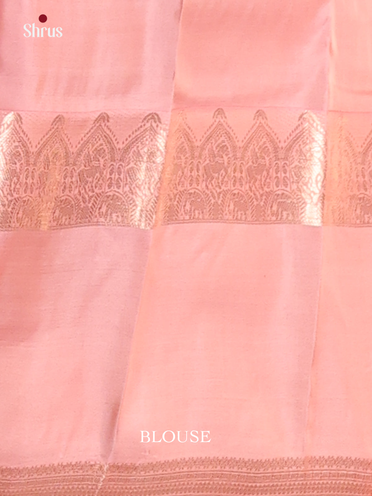 Pink(Single Tone)- Kanchipuram-halfpure Saree - Shop on Shrus.com