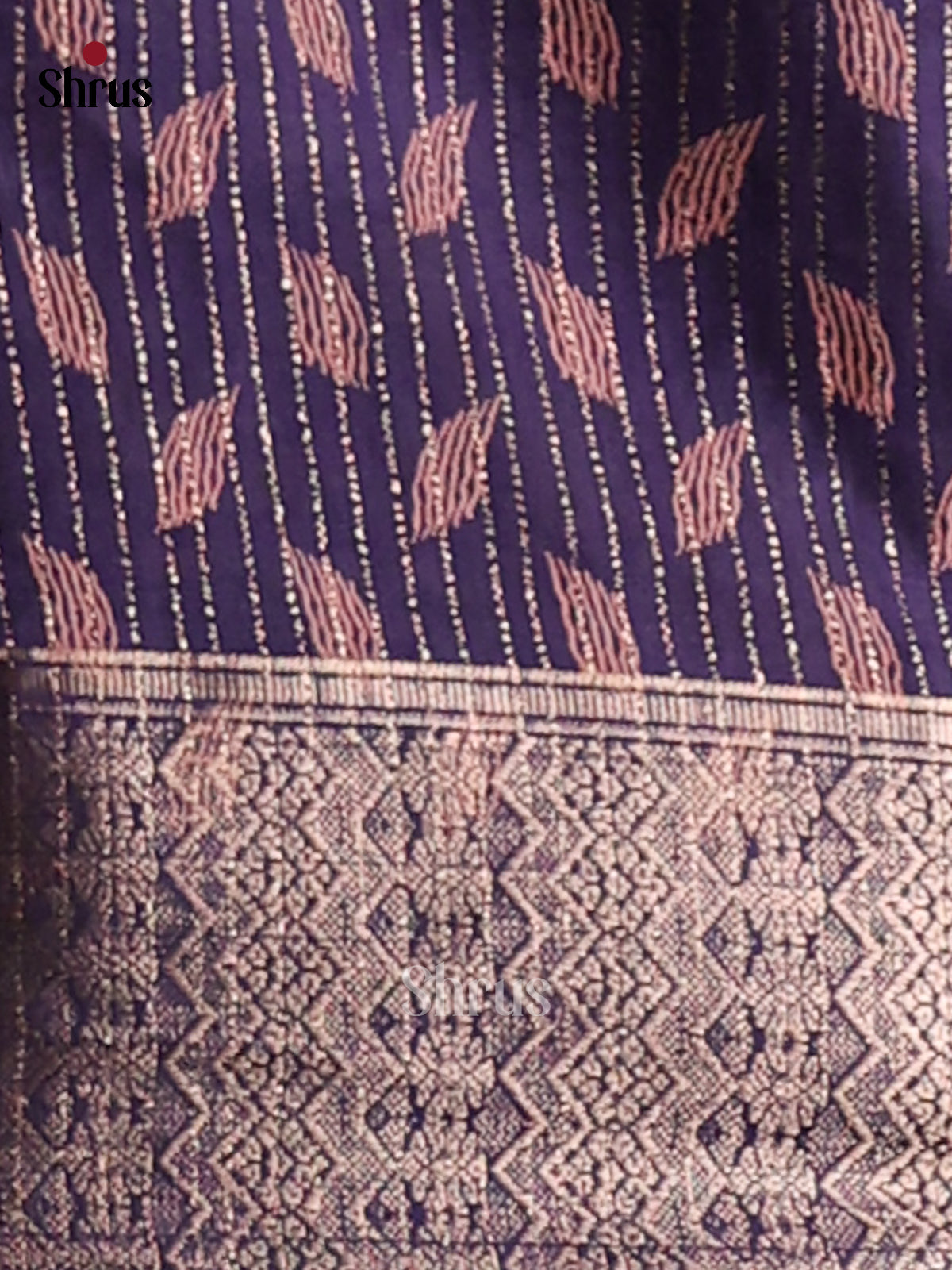 Violet - Semi Crepe Saree - Shop on Shrus.com