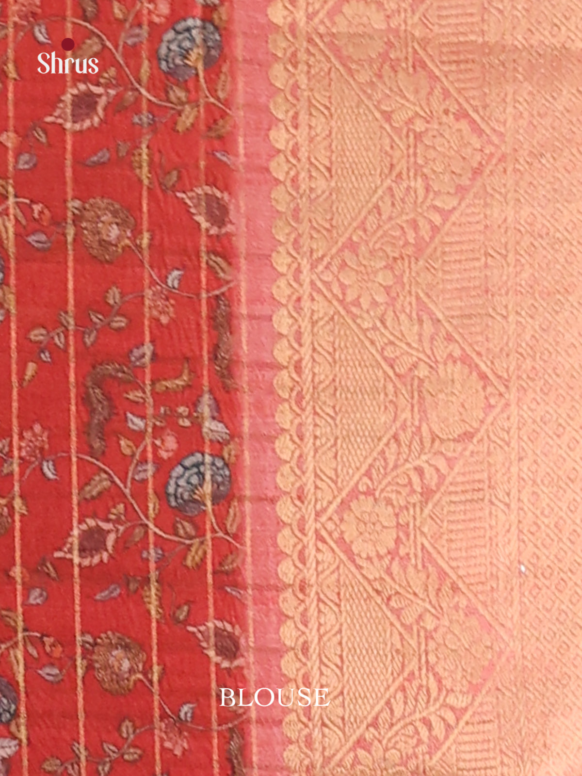 Black & Red- Semi Dola silk Saree