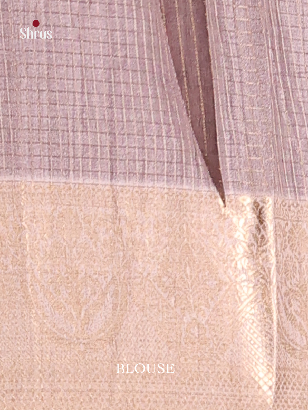 Grey & Cream - Semi Dola silk Saree - Shop on Shrus.com