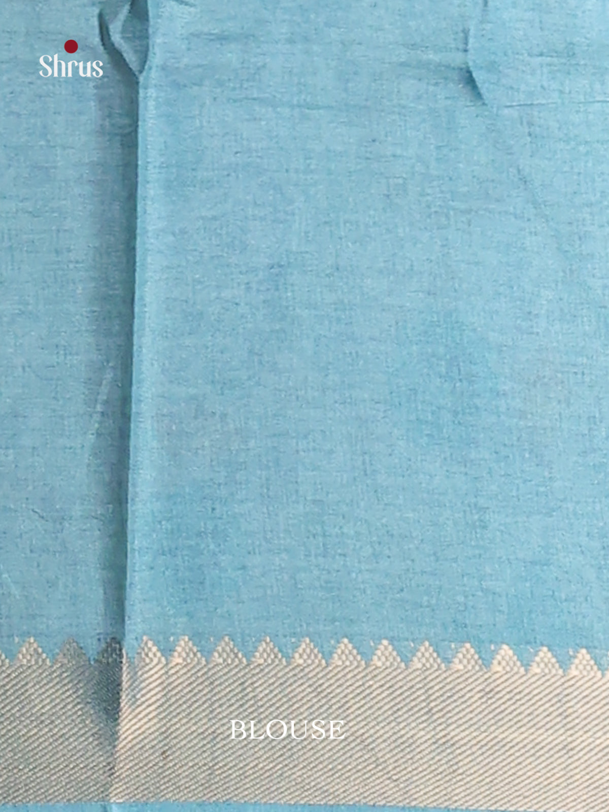 Blue & Grey - Semi Dola silk Saree