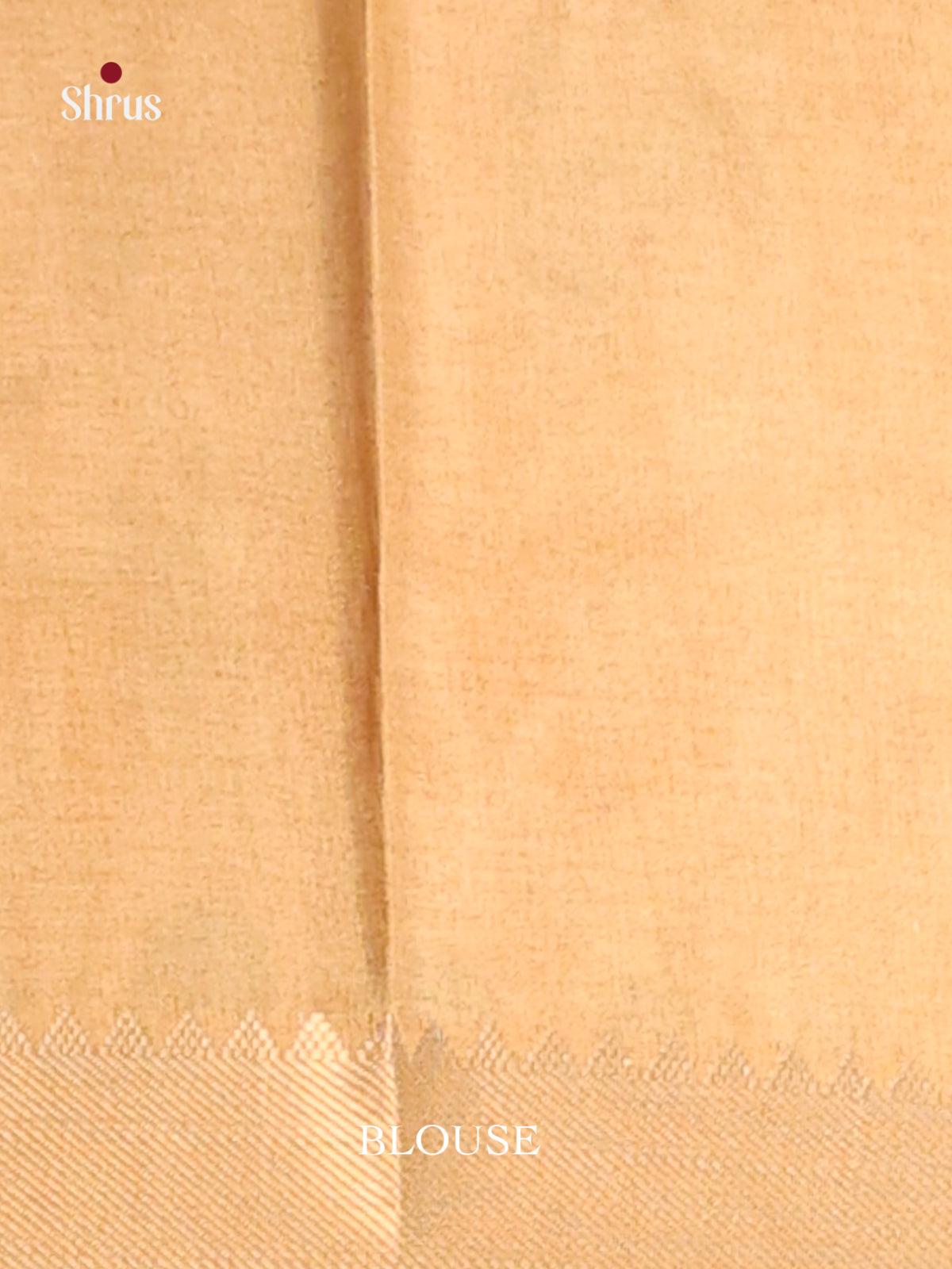Sandal & Cream- Semi Dola silk Saree - Shop on Shrus.com