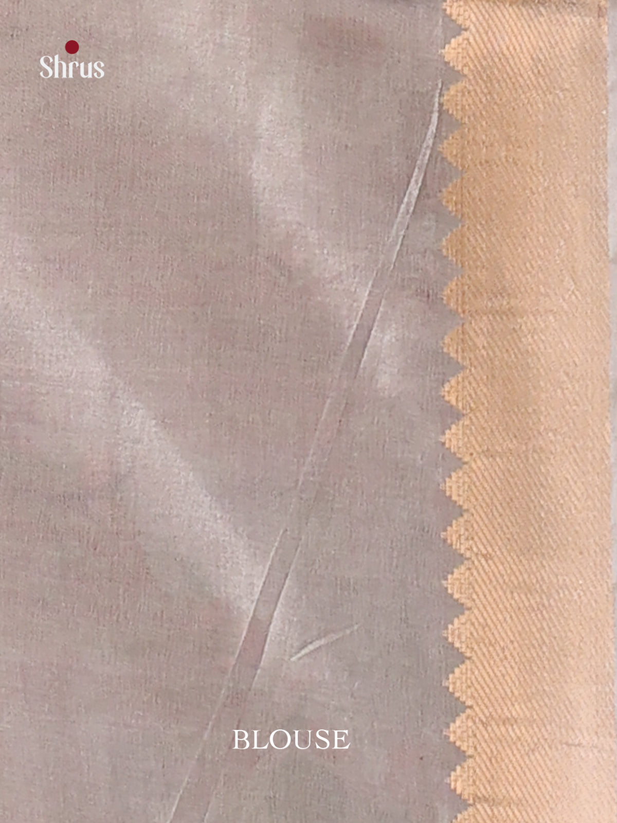 Cream & Grey - Semi Dola silk Saree
