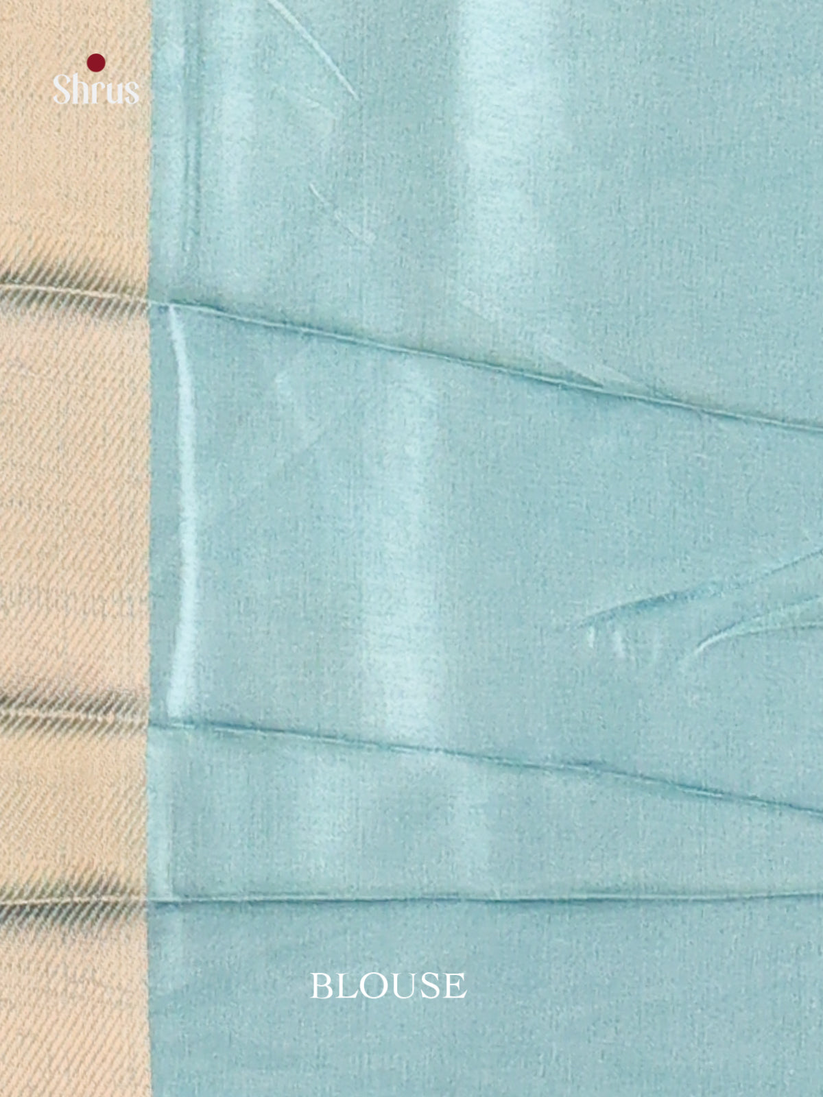 Blue & Grey - Semi Dola silk Saree