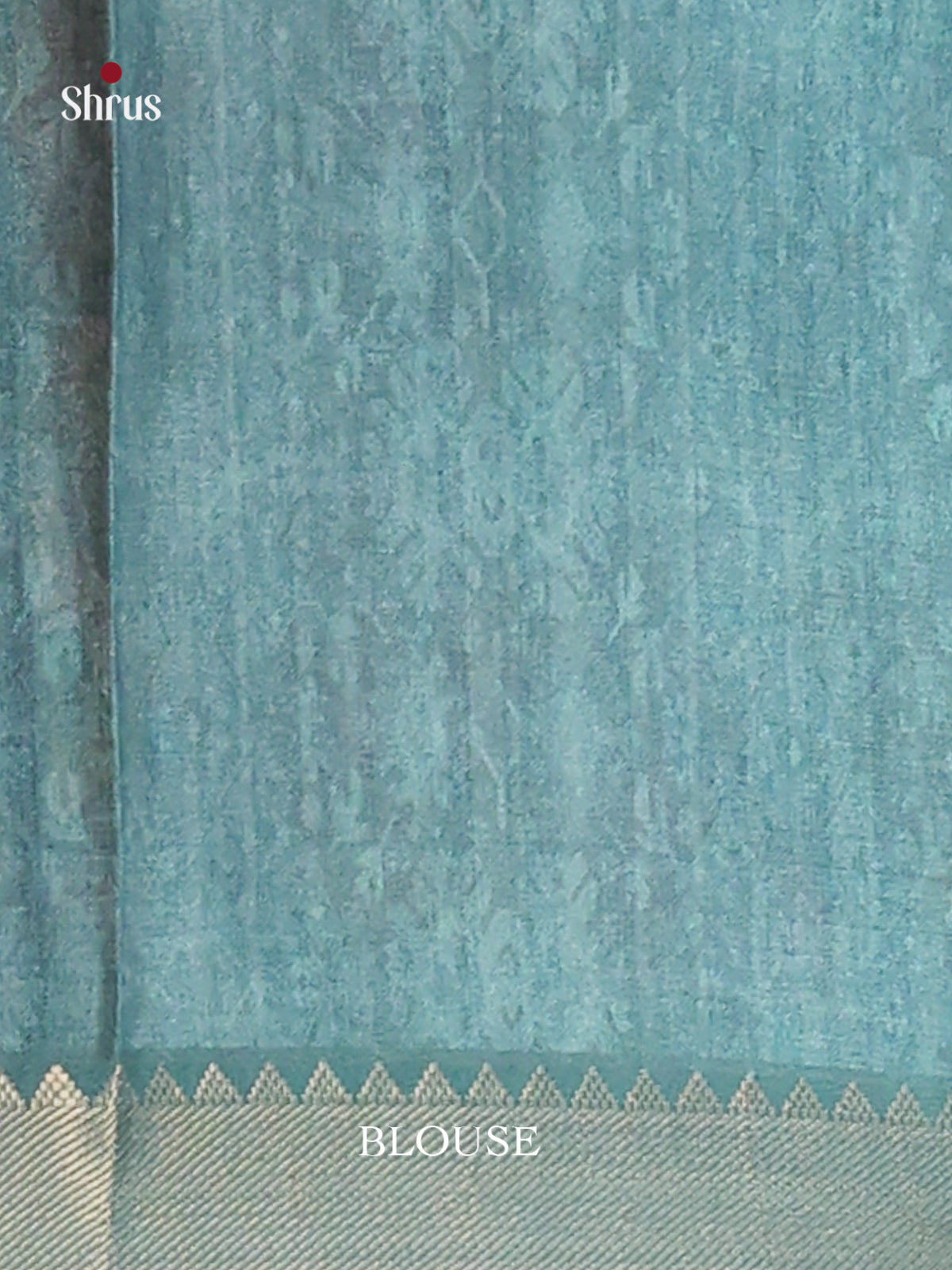 Blue & Grey- Semi Dola silk Saree