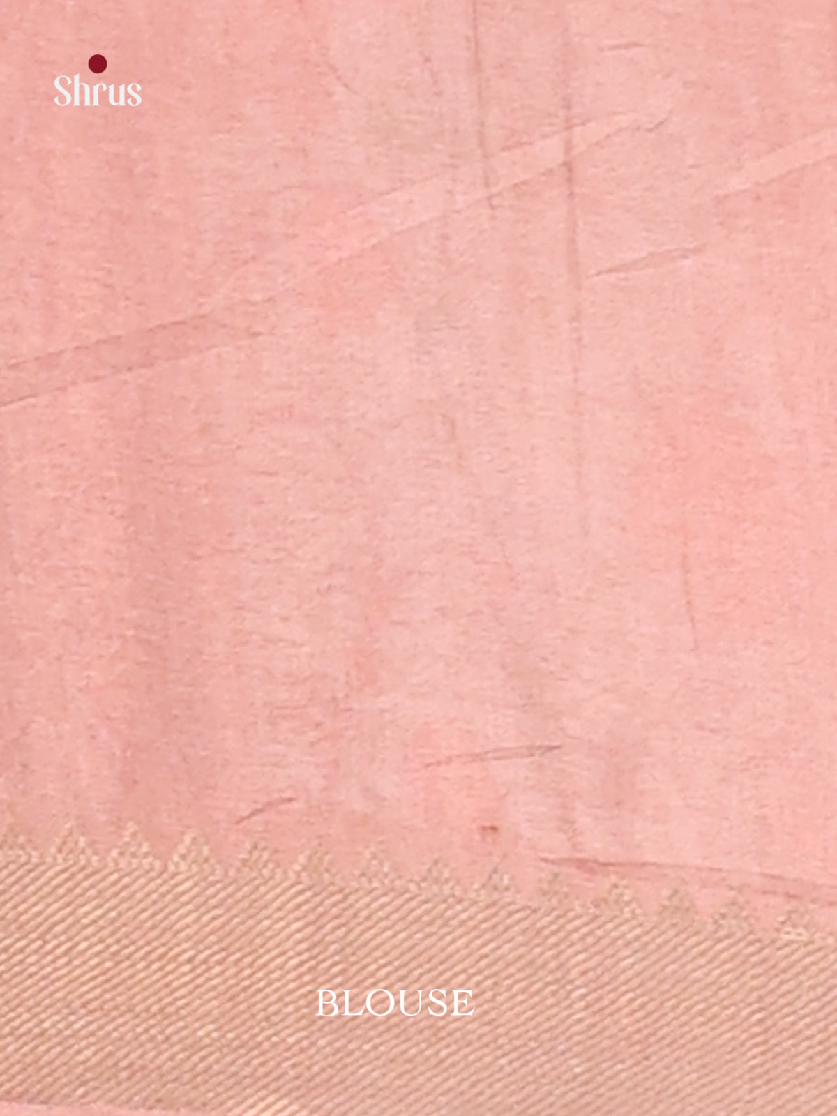 Cream & Pink- Semi Dola silk Saree - Shop on Shrus.com