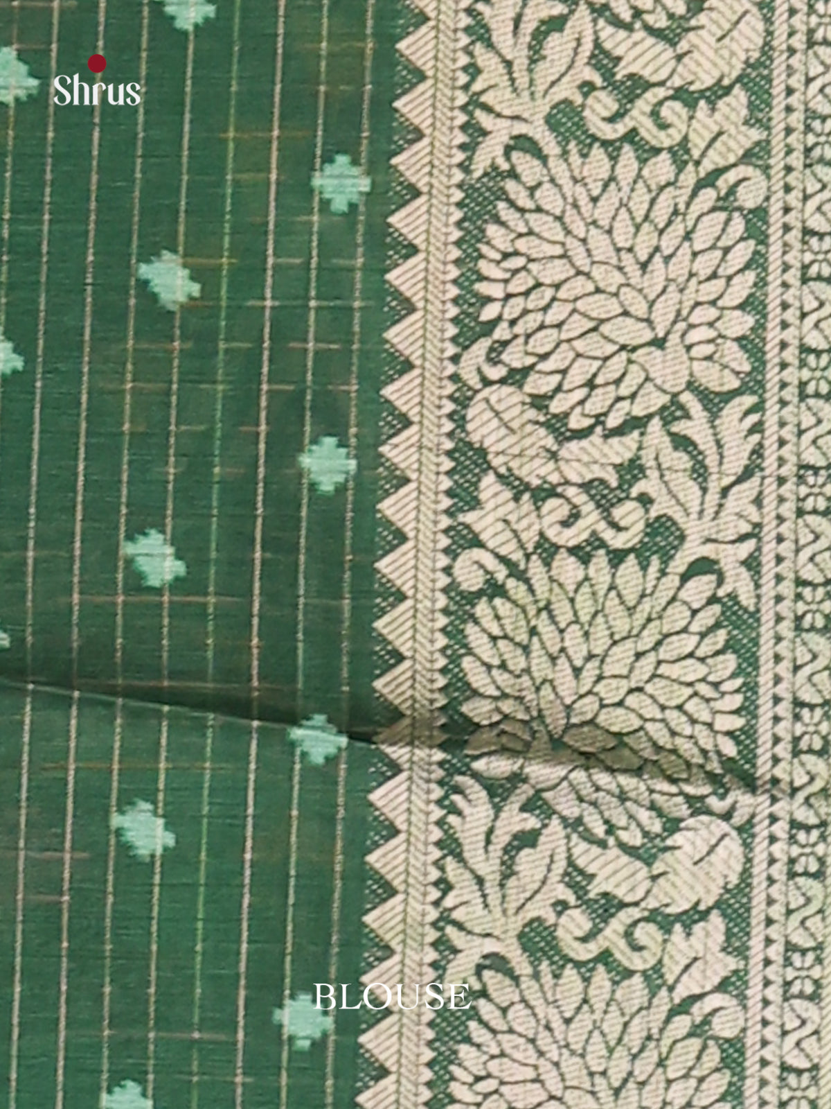 Pink & Green- Semi Dola silk Saree - Shop on Shrus.com