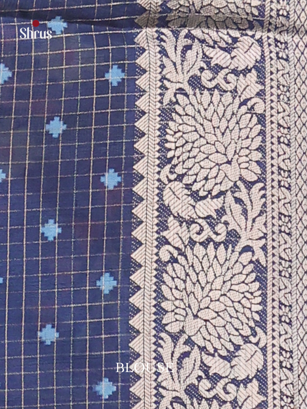 Green & Blue - Semi Dola silk Saree - Shop on Shrus.com