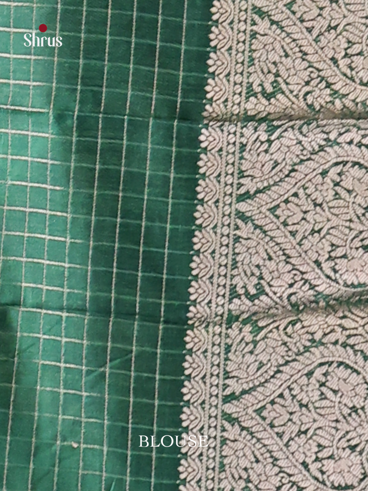 Red & Green - Semi Dola silk Saree - Shop on Shrus.com