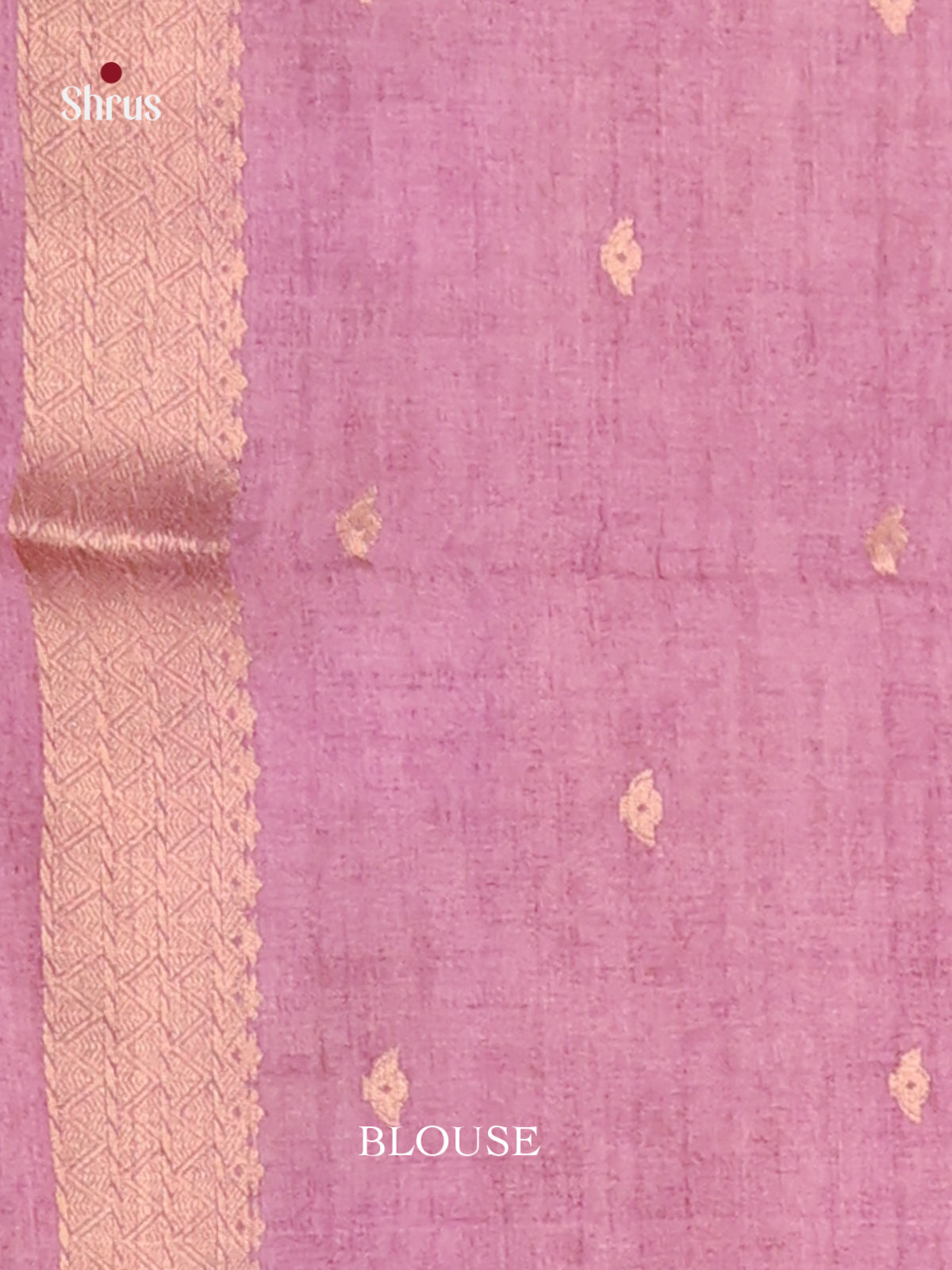 Blue & Lavender - Semi Tussar Saree