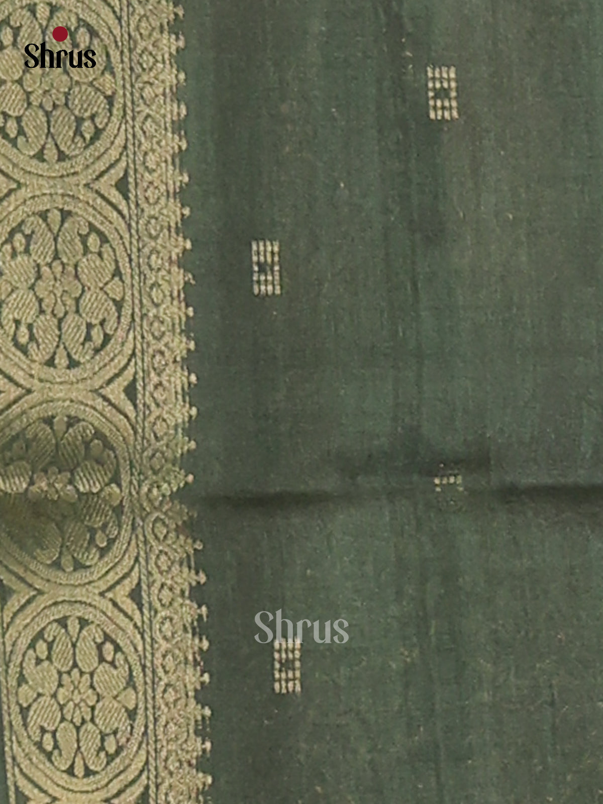 Arakku Maroon & Green - Semi Tussar Saree