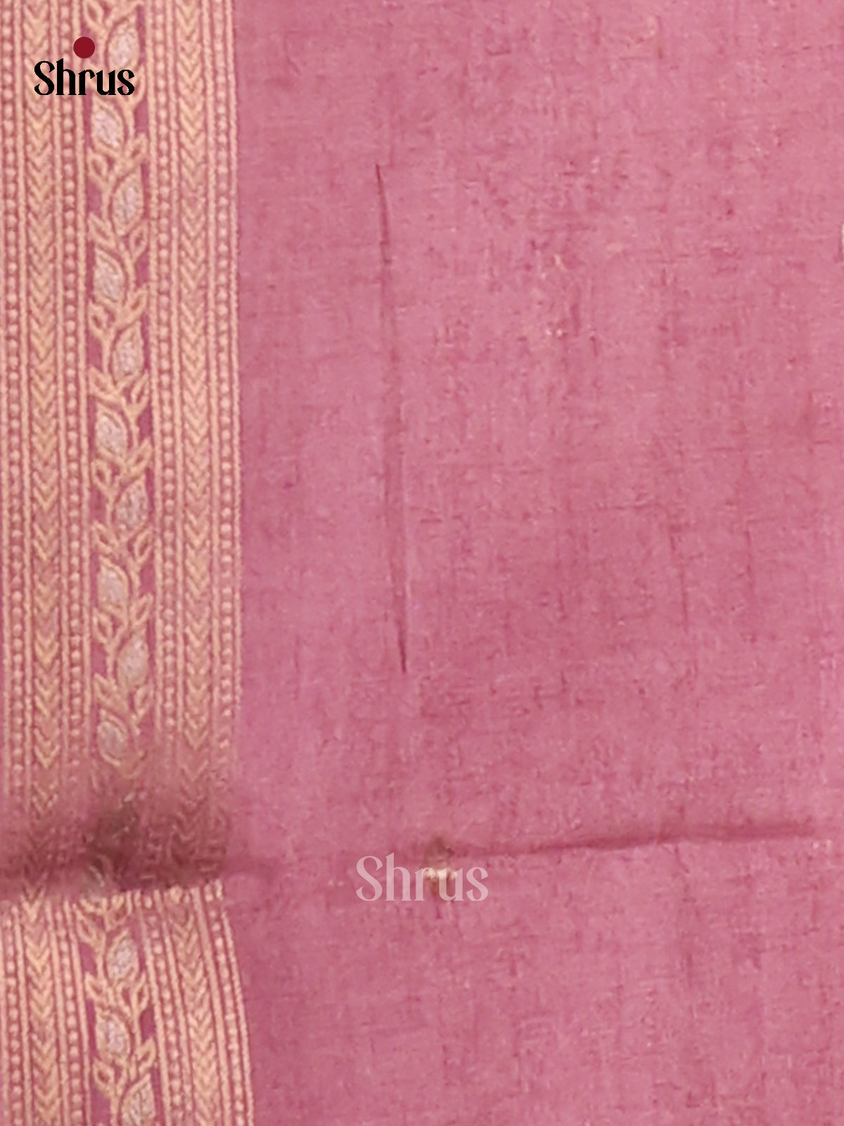 Pink & Lavender - Semi Tussar Saree - Shop on Shrus.com