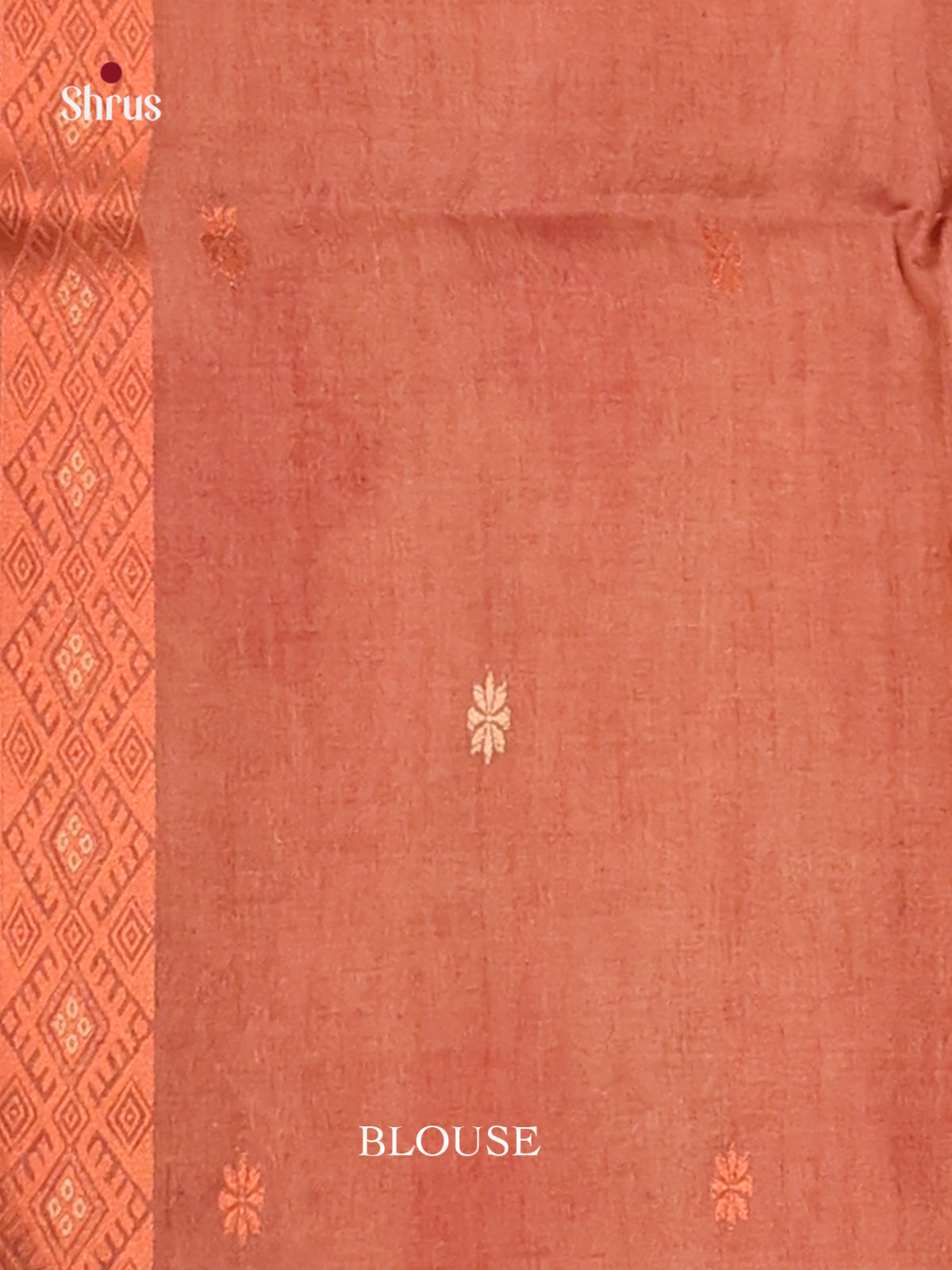 Dusty Brown & Brown- Semi Tussar Saree - Shop on Shrus.com