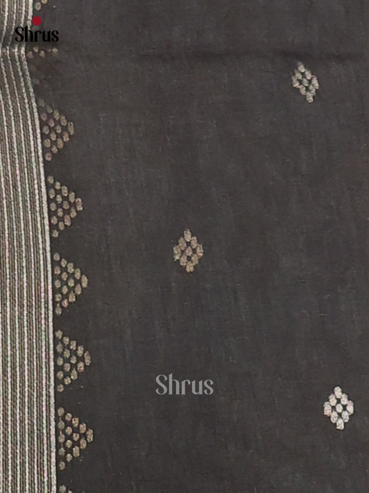 Maroon & Black - Semi Tussar Saree - Shop on Shrus.com