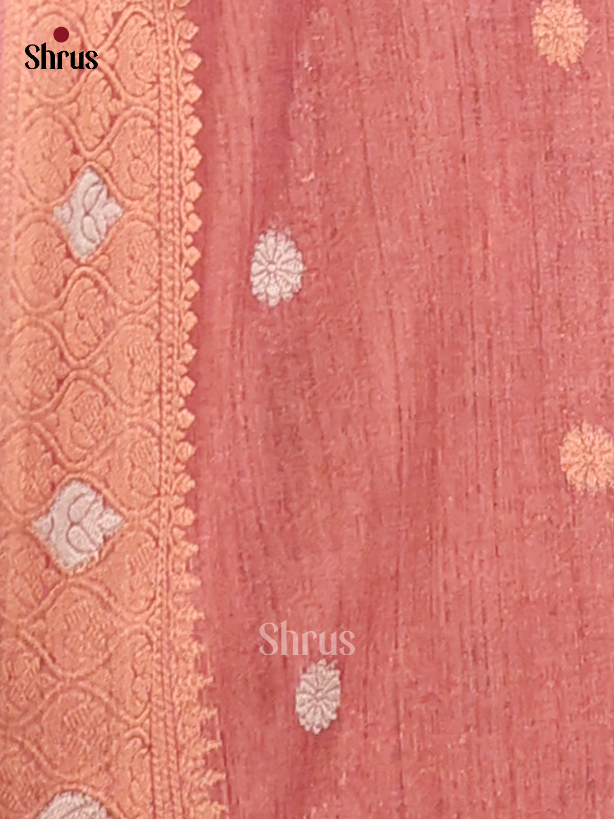 Blue & Arakku Maroon - Semi Tussar Saree