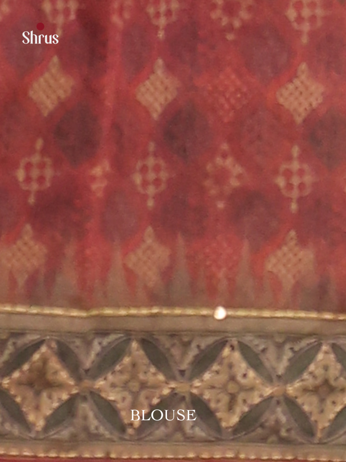 Maroon - Semi Kantha Saree - Shop on Shrus.com