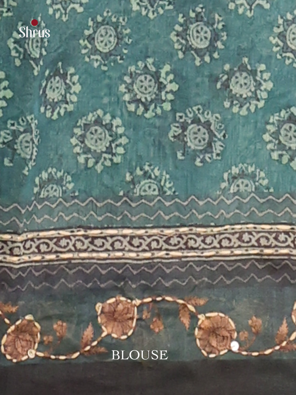 Blue- Semi Kantha Saree