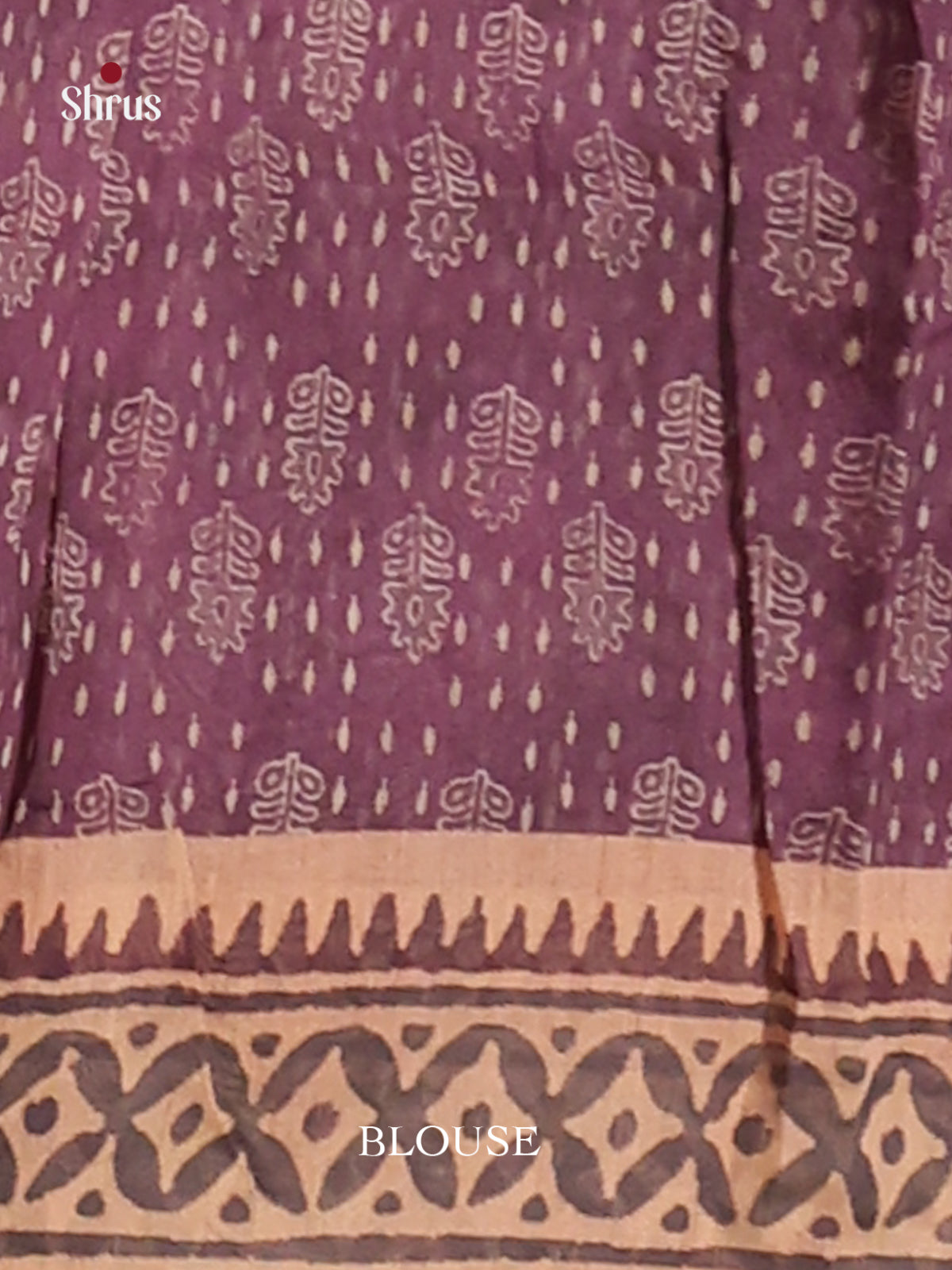 Purple & Grey - Semi Kantha Saree - Shop on Shrus.com