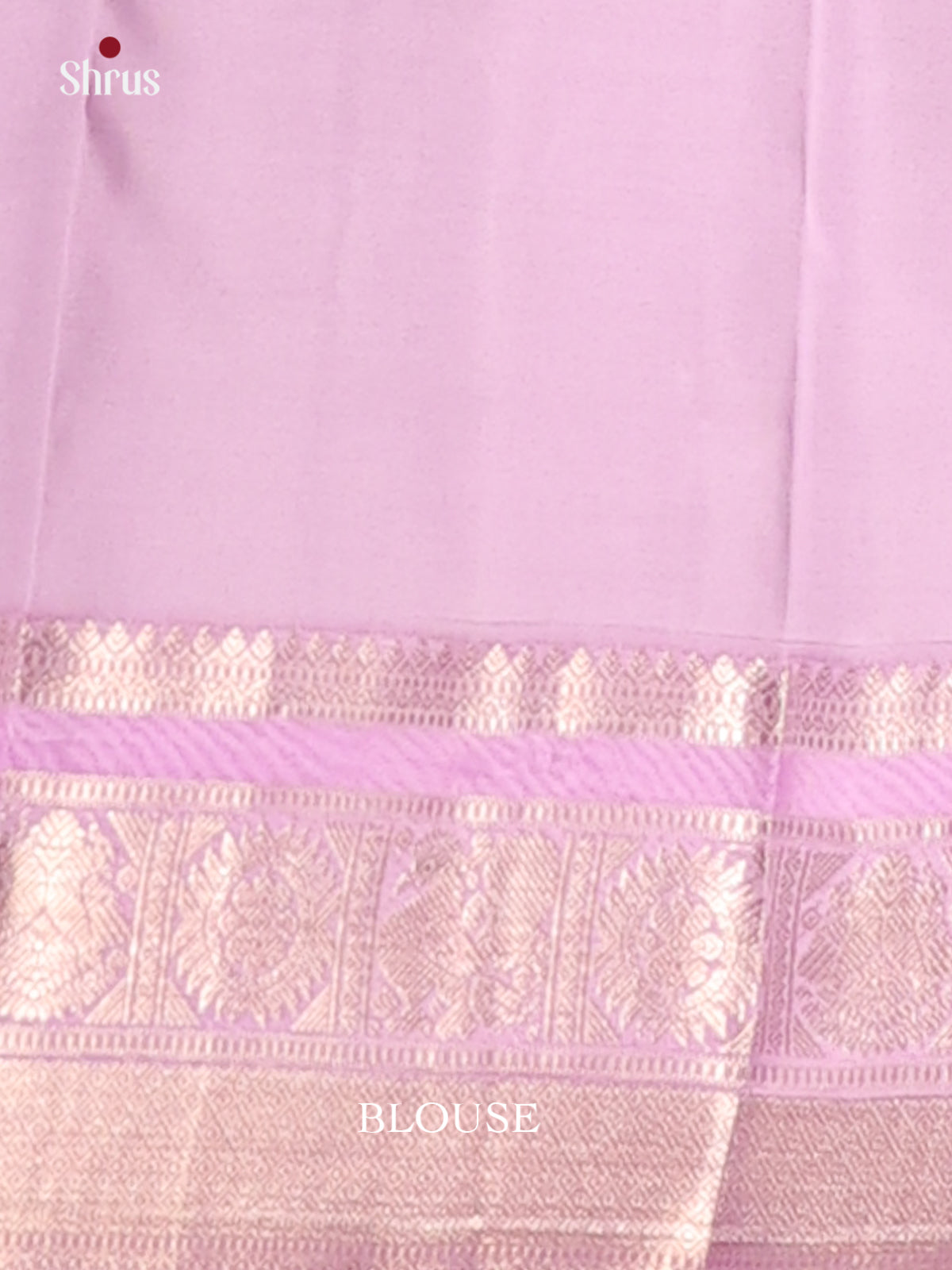 Peacock Blue & Lavender  Kanchipuram silk Saree gleams with gold zari floral buttas - Shop on Shrus.com