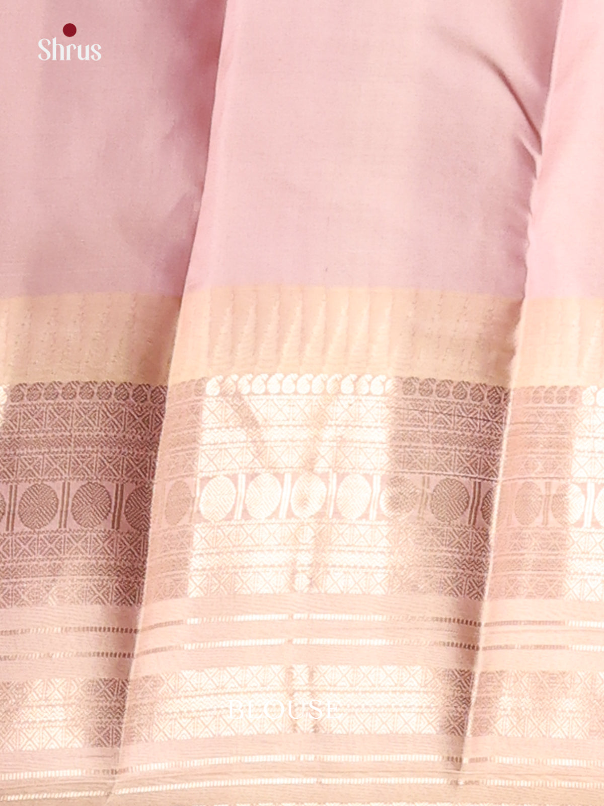 Elegant Red & Cream Kanchipuram Silk Saree With Stripes & Zari Motifs - Shop on Shrus.com