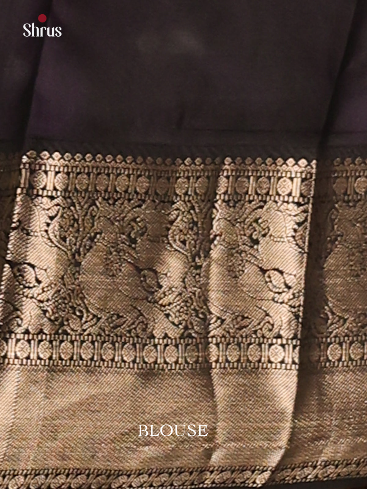 Yellow & Black Kanchipuram silk Saree  with silver zari peacock & floral buttas - Shop on Shrus.com