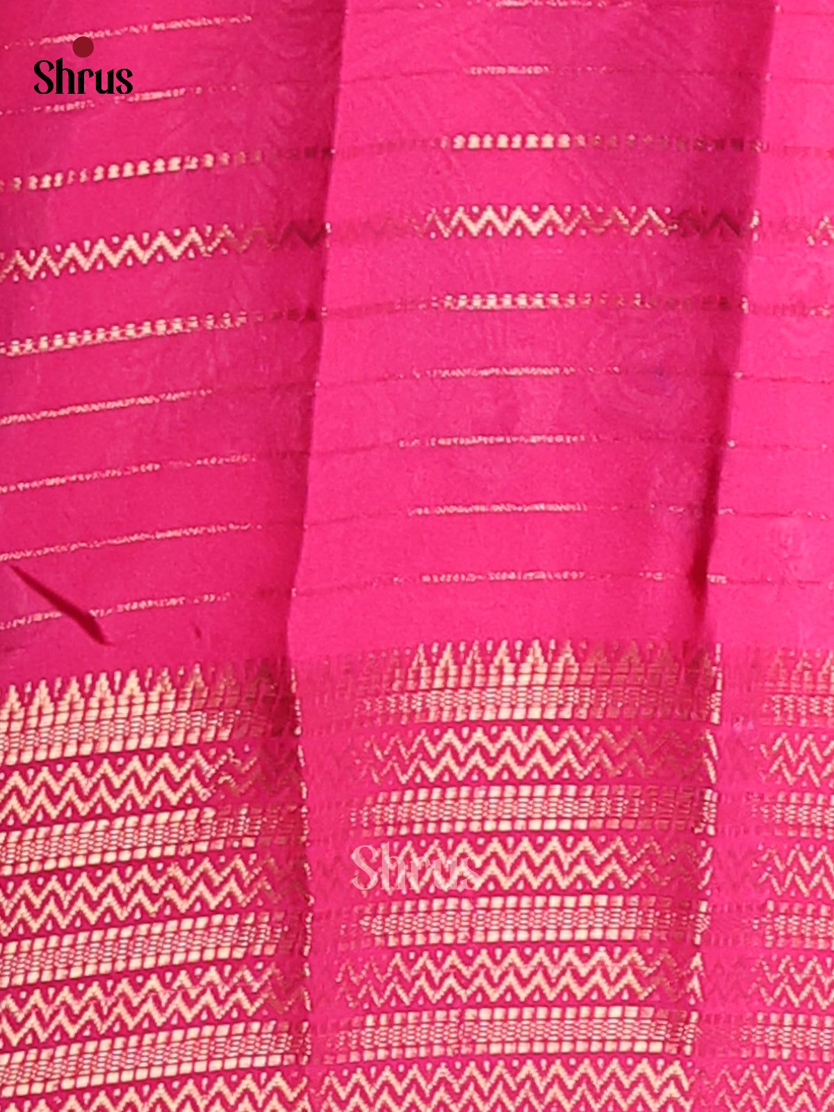 Violet & Pink - Semi Mysoresilk Saree - Shop on Shrus.com
