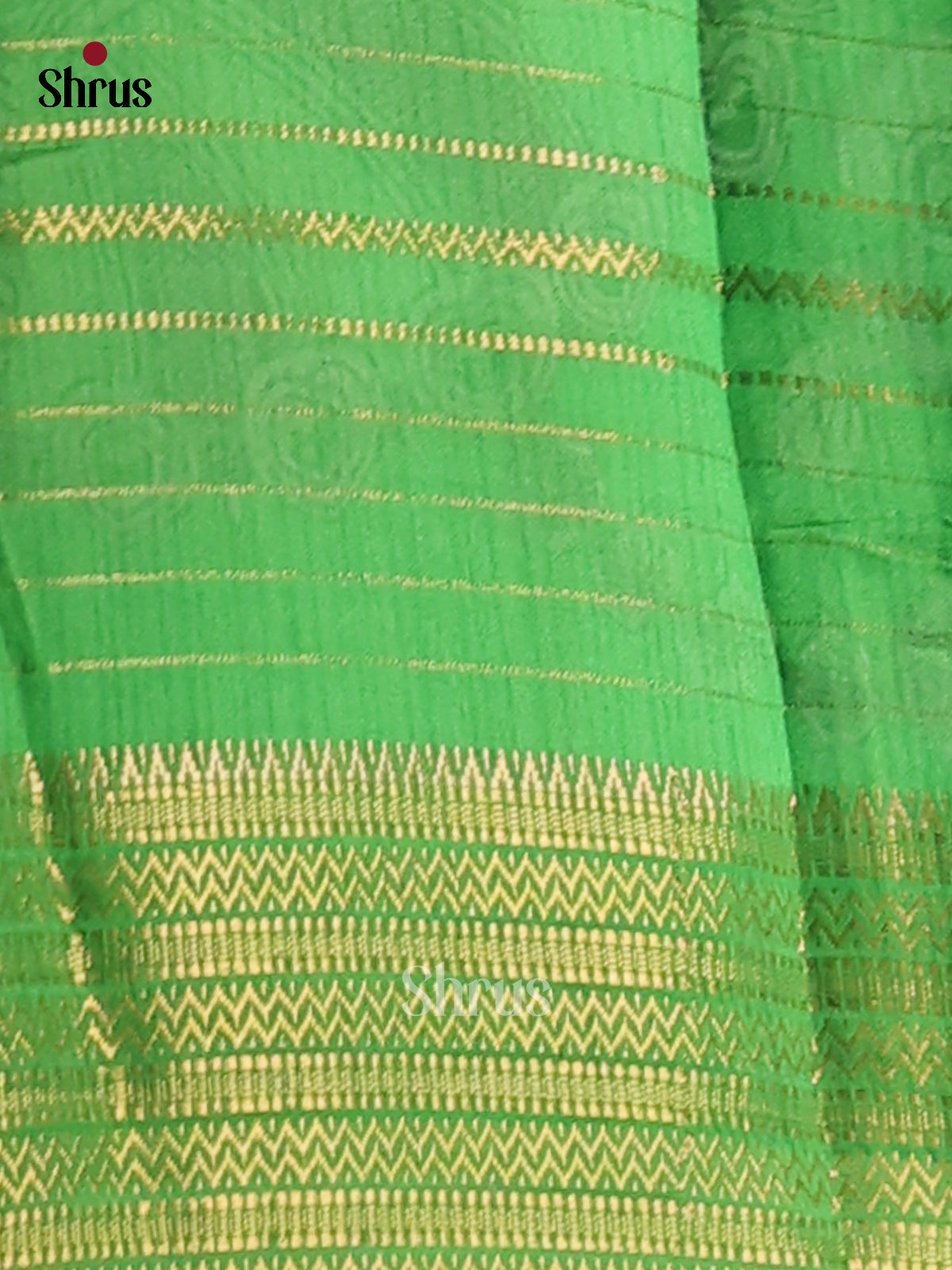 Blue & Green - Semi Mysoresilk Saree