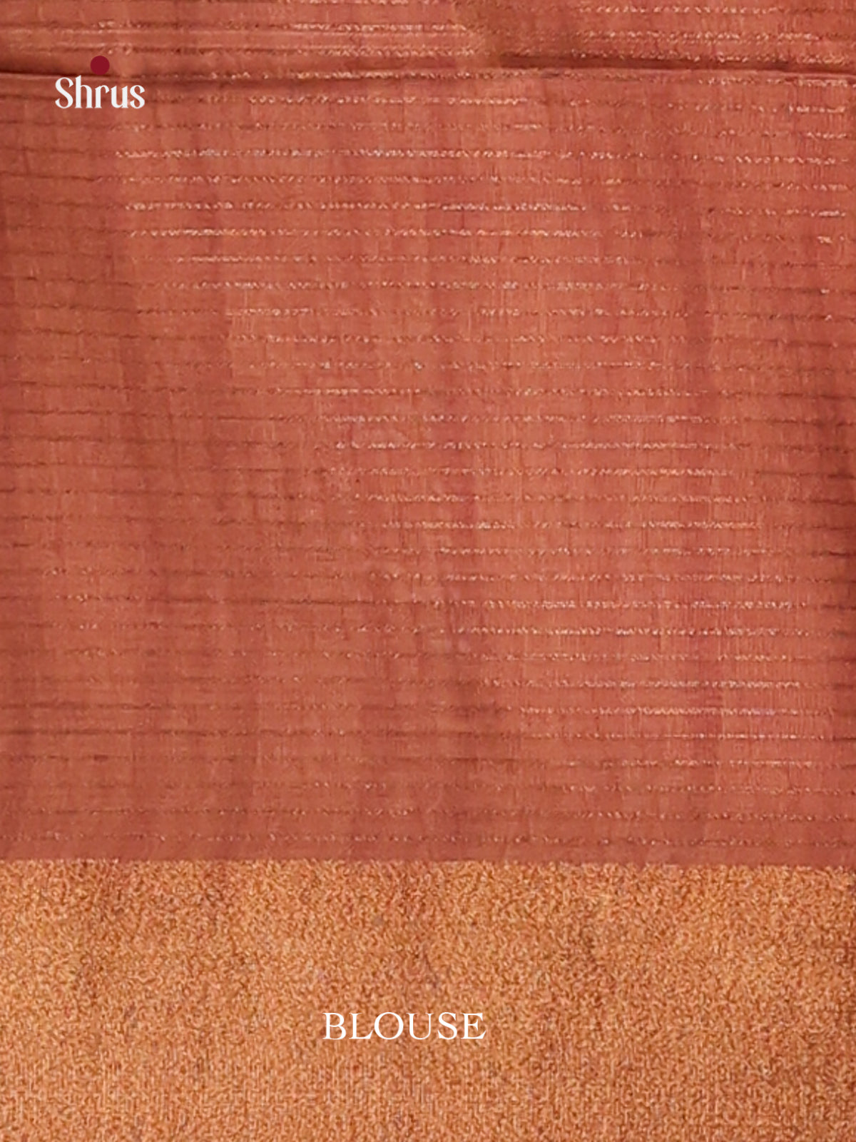 Cream & Brown - Champa semitussar Saree