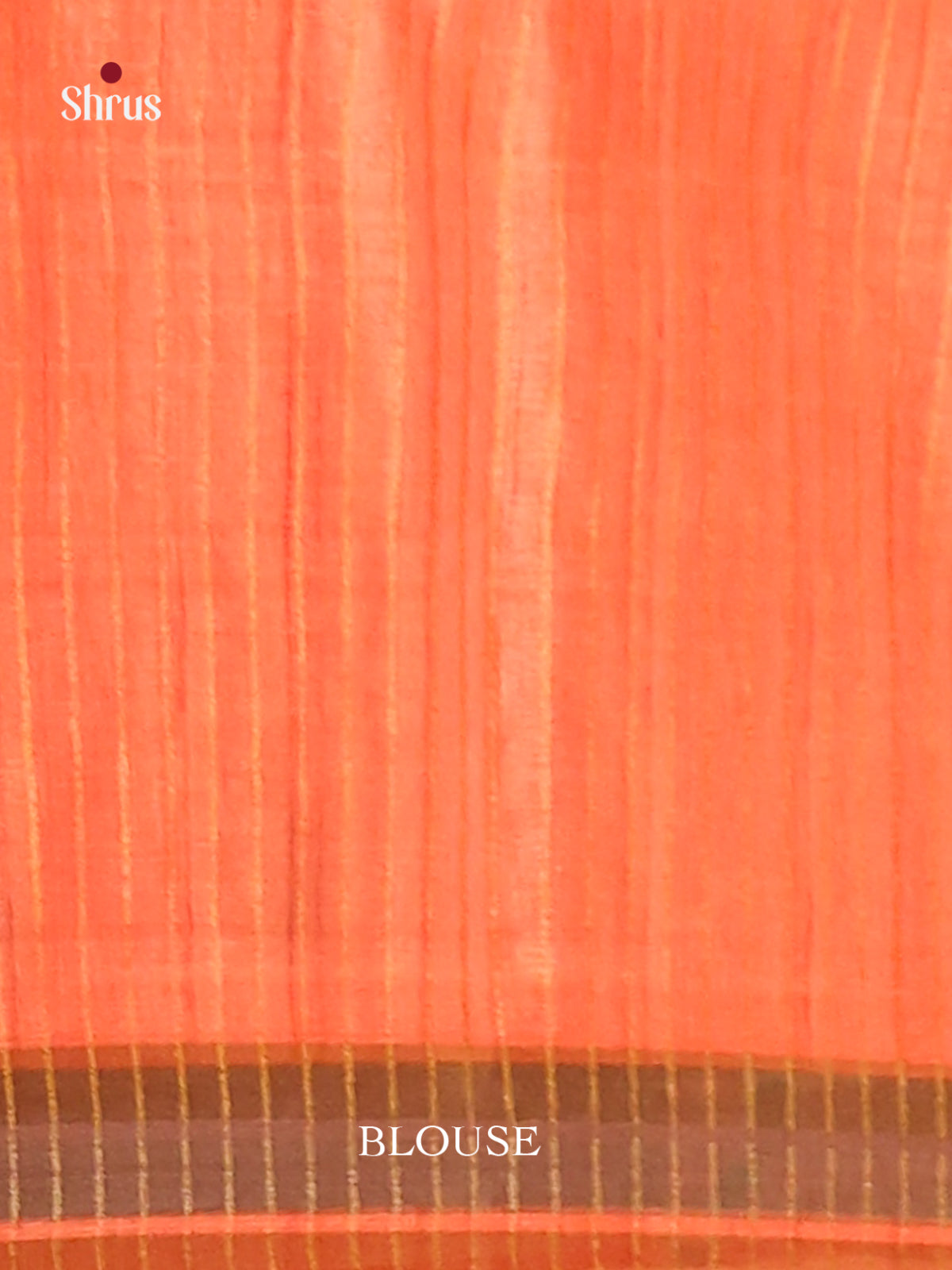 Cream & Brick - Champa semitussar Saree