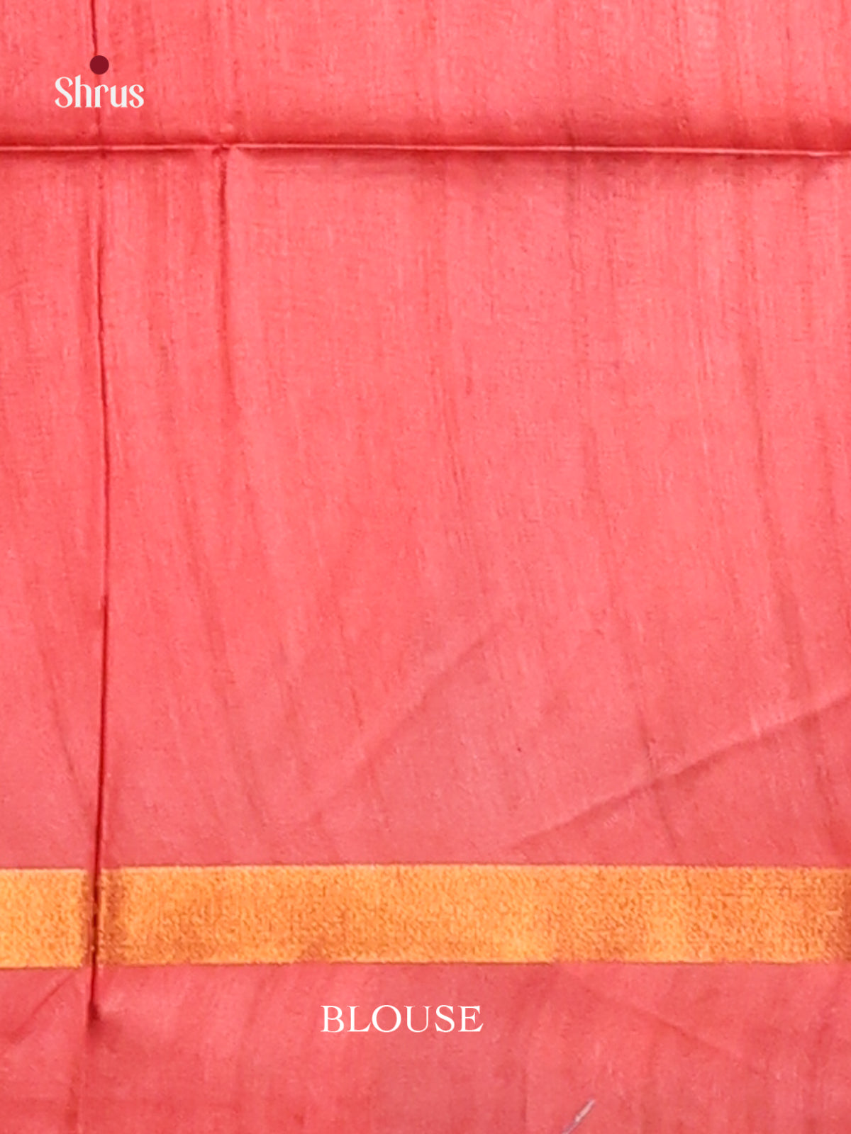 Cream  & Red - Champa semitussar Saree