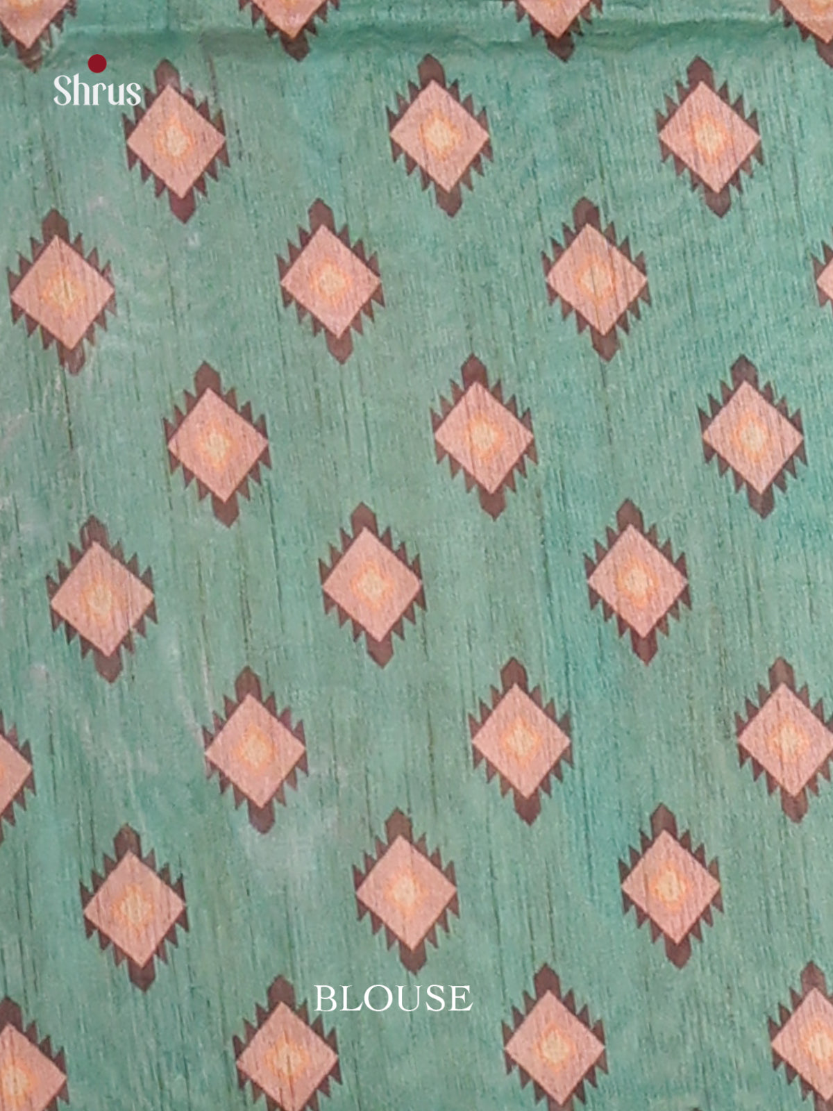 Peach & Green - Champa semitussar Saree - Shop on Shrus.com