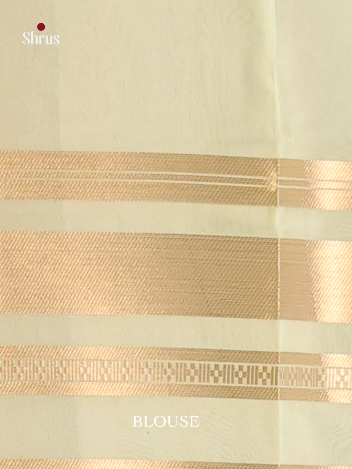 Cream & Pastel Green - Semi Organza Saree