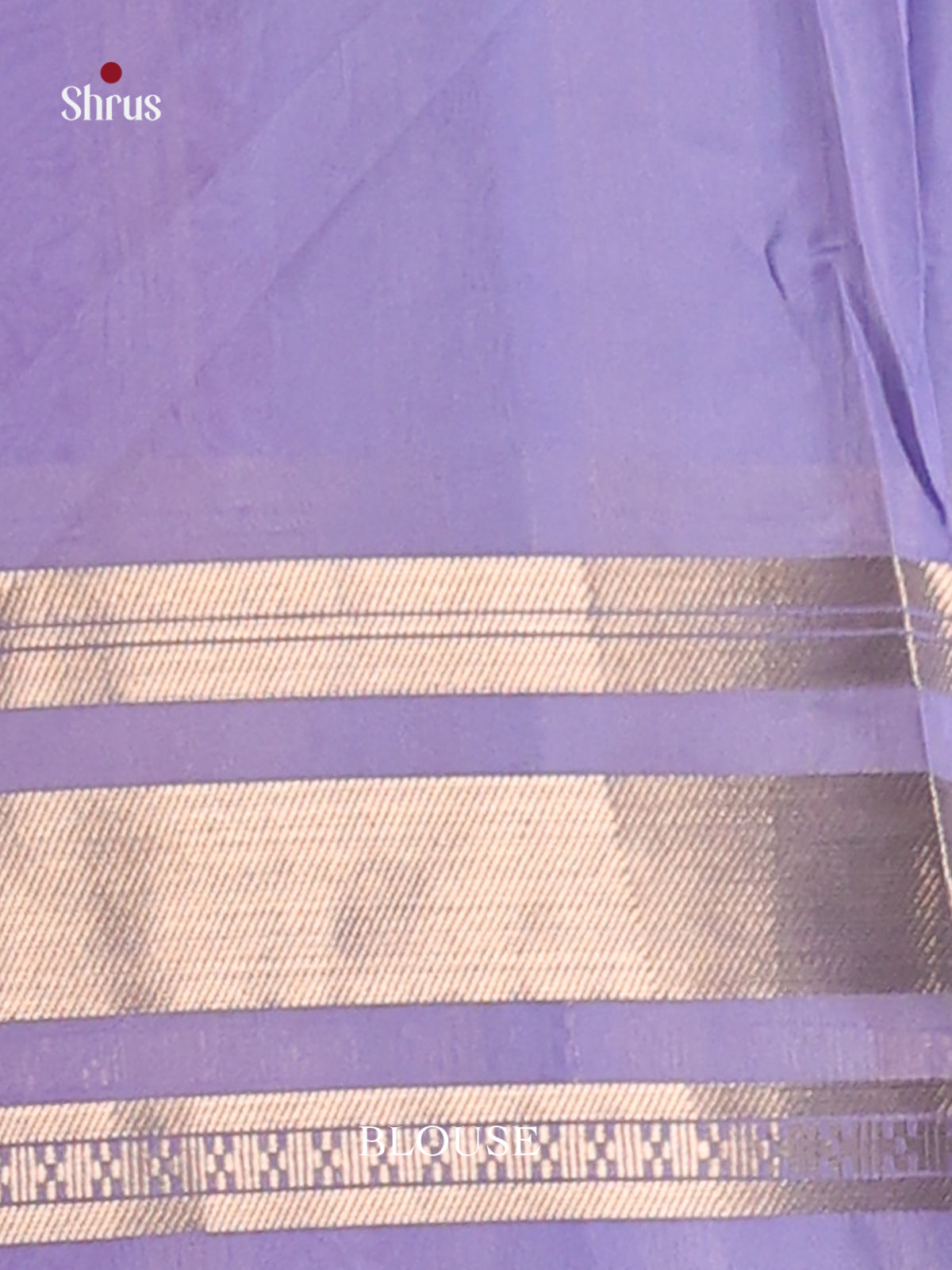Cream & Lavender - Semi Organza Saree