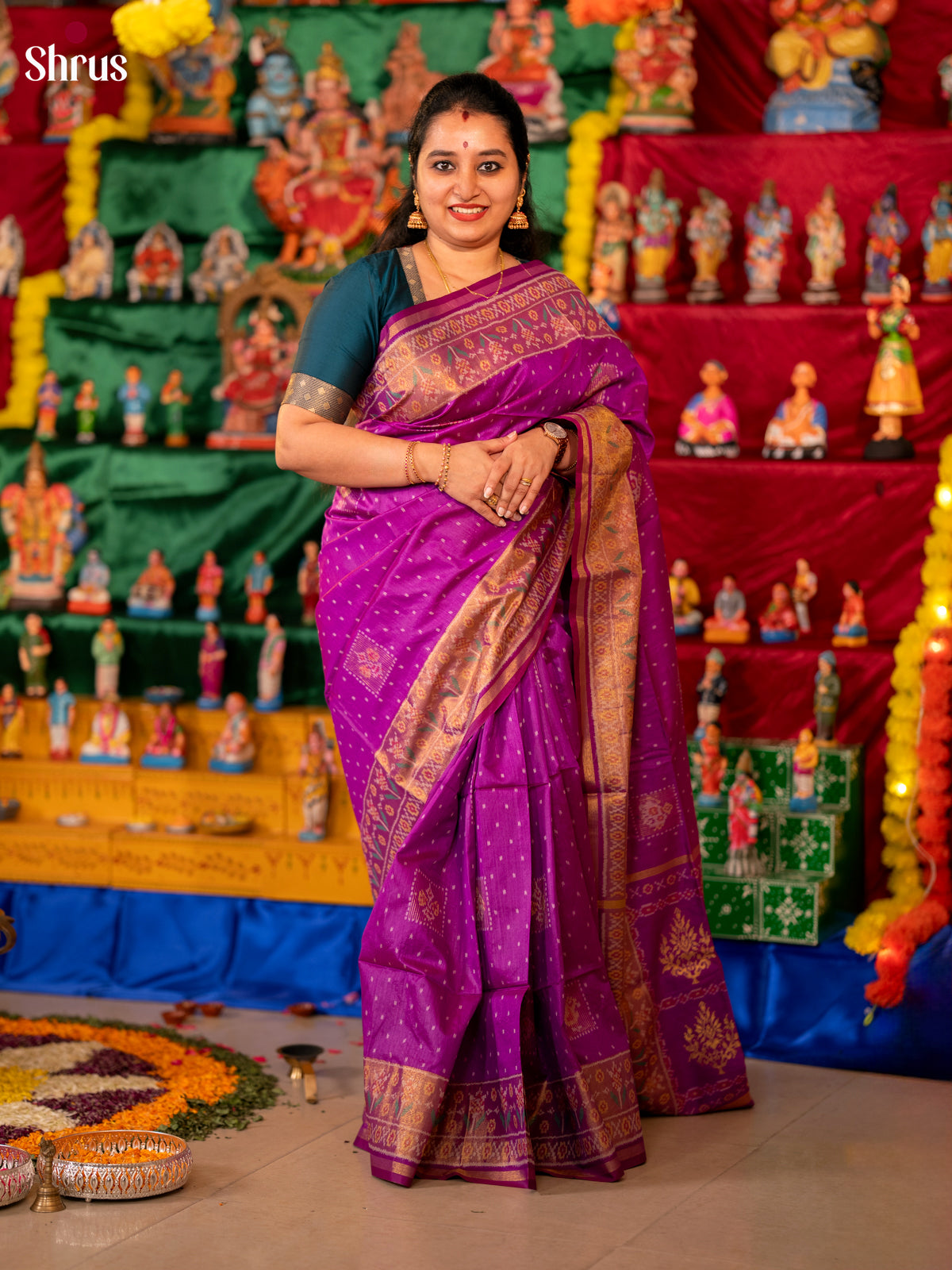 DFS11033-Champa semitussar Saree - Shop on Shrus.com