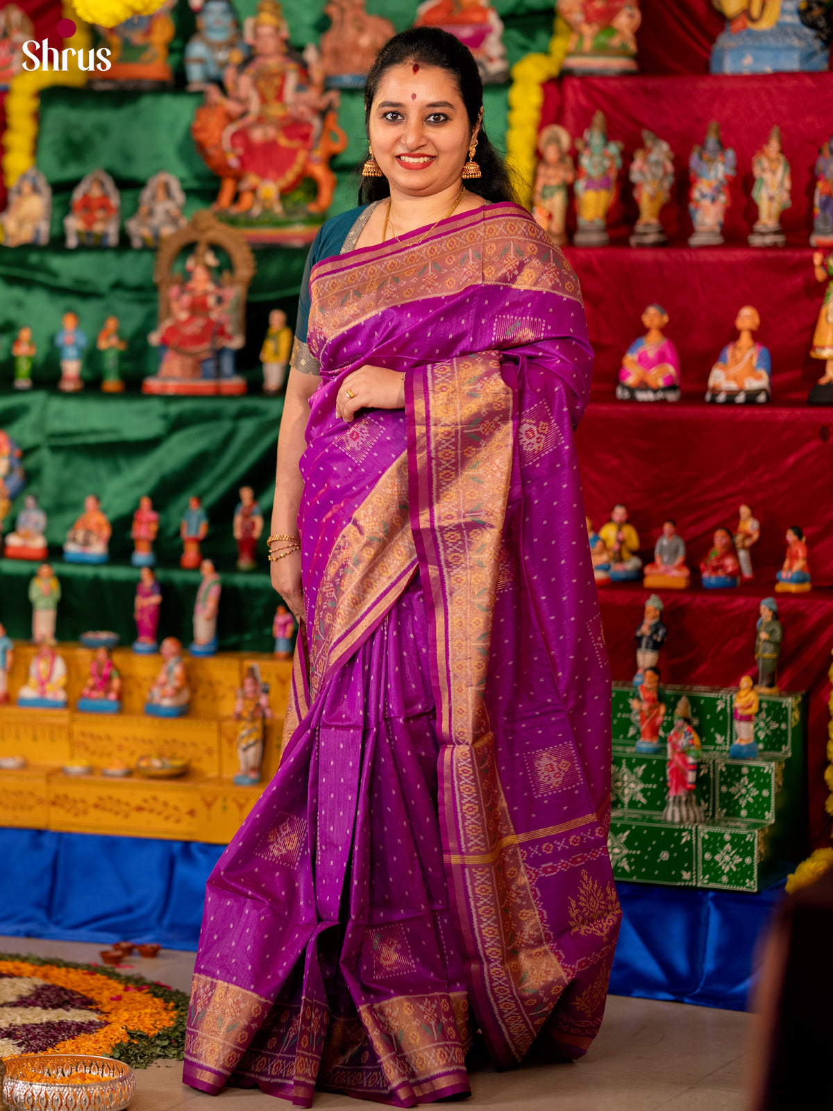 DFS11033-Champa semitussar Saree - Shop on Shrus.com
